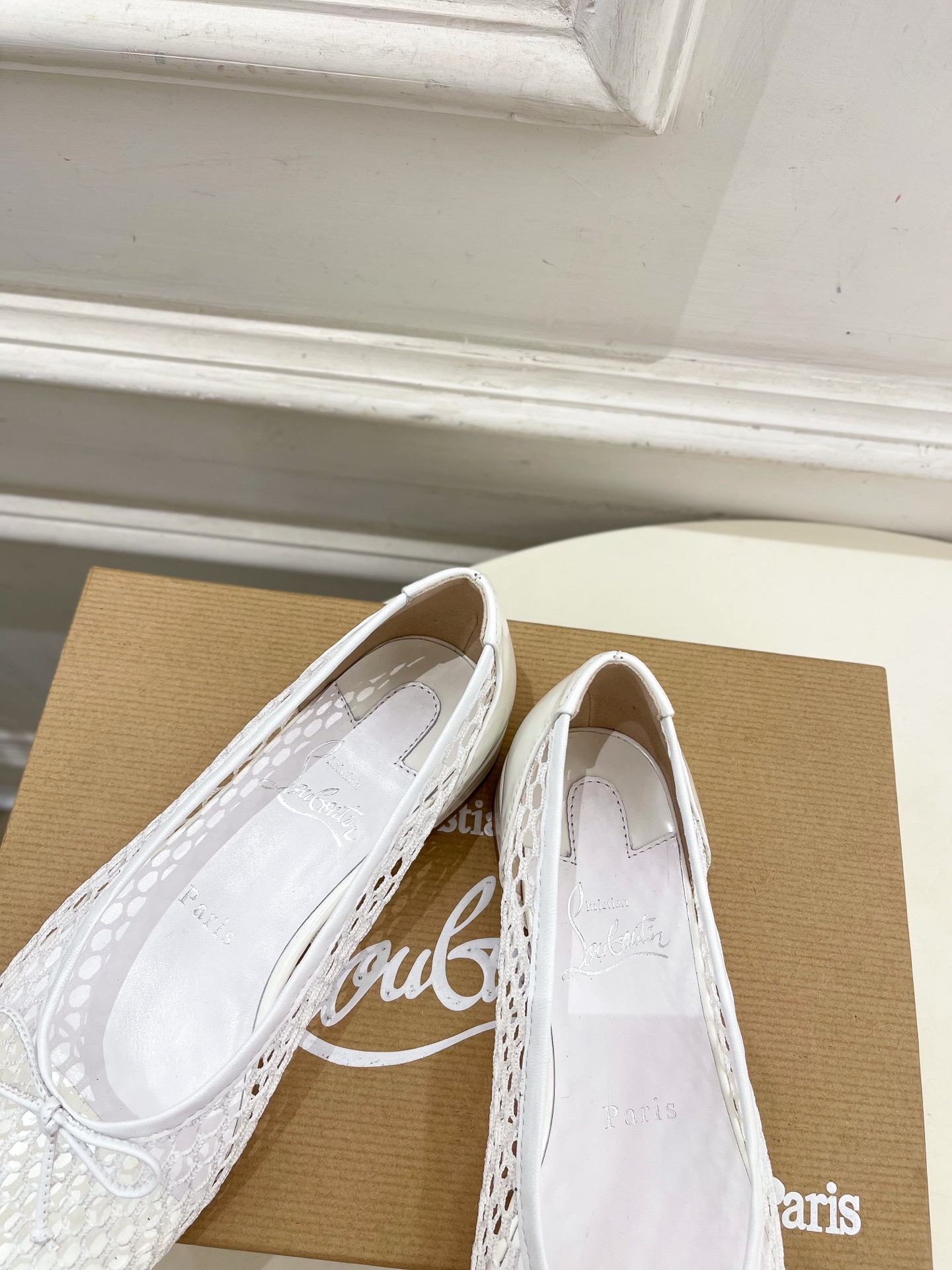 Christian Louboutin路铂廷CL 红底鞋 25ss最新网面芭蕾舞鞋系列，魅惑华丽的✨顶级
