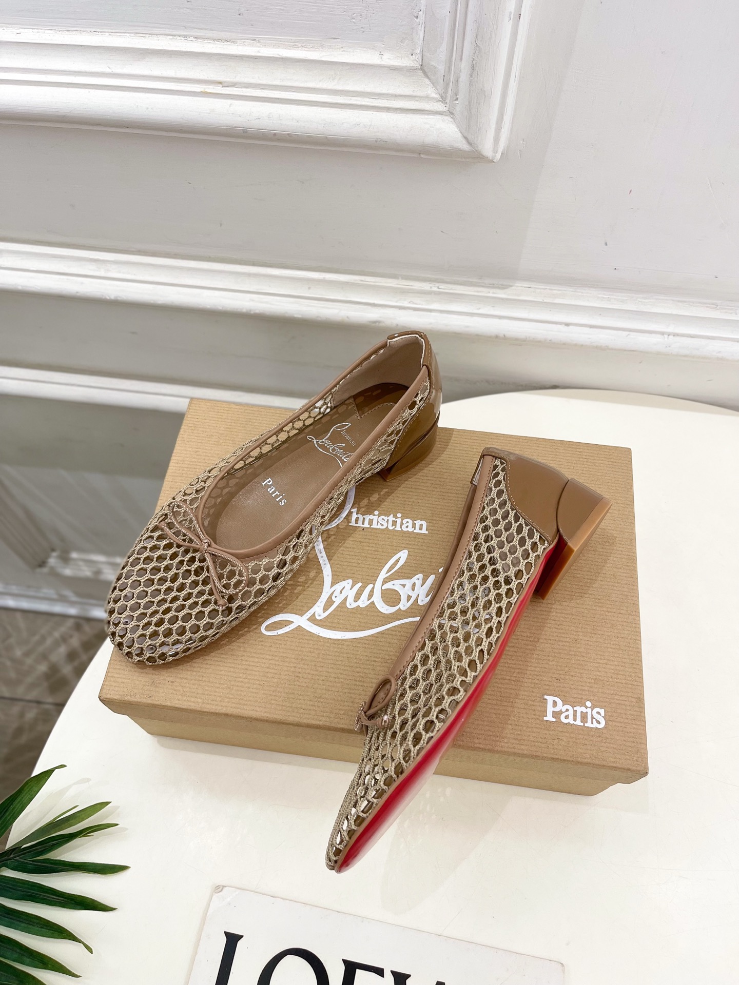 Christian Louboutin路铂廷CL 红底鞋 25ss最新网面芭蕾舞鞋系列，魅惑华丽的✨顶级