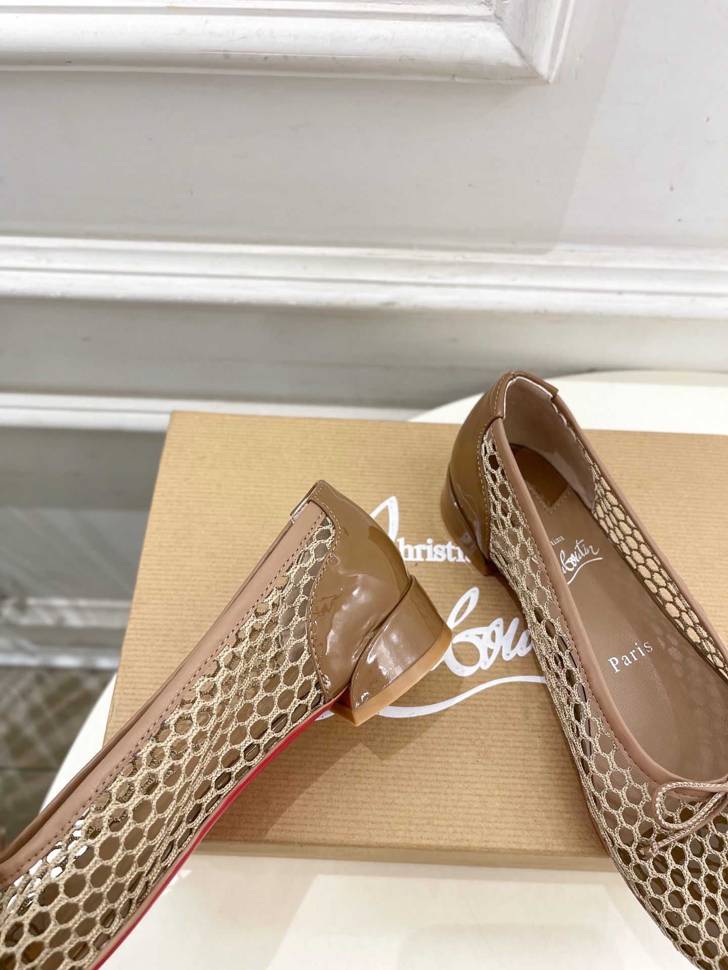 Christian Louboutin路铂廷CL 红底鞋 25ss最新网面芭蕾舞鞋系列，魅惑华丽的✨顶级