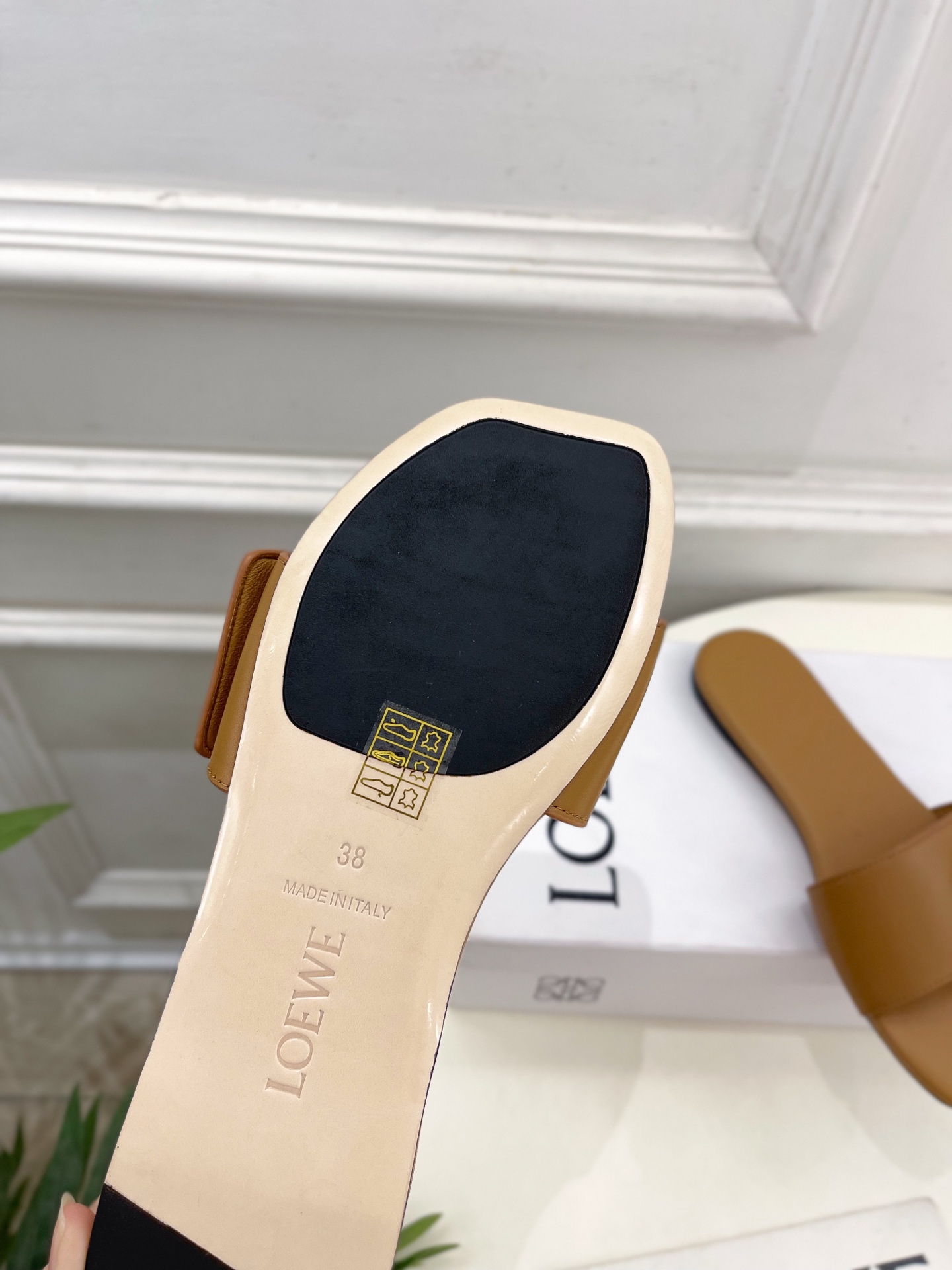 LOEWE 罗意威 2025春夏新品  Petal Anagram法式复古风平底拖鞋
—————————
