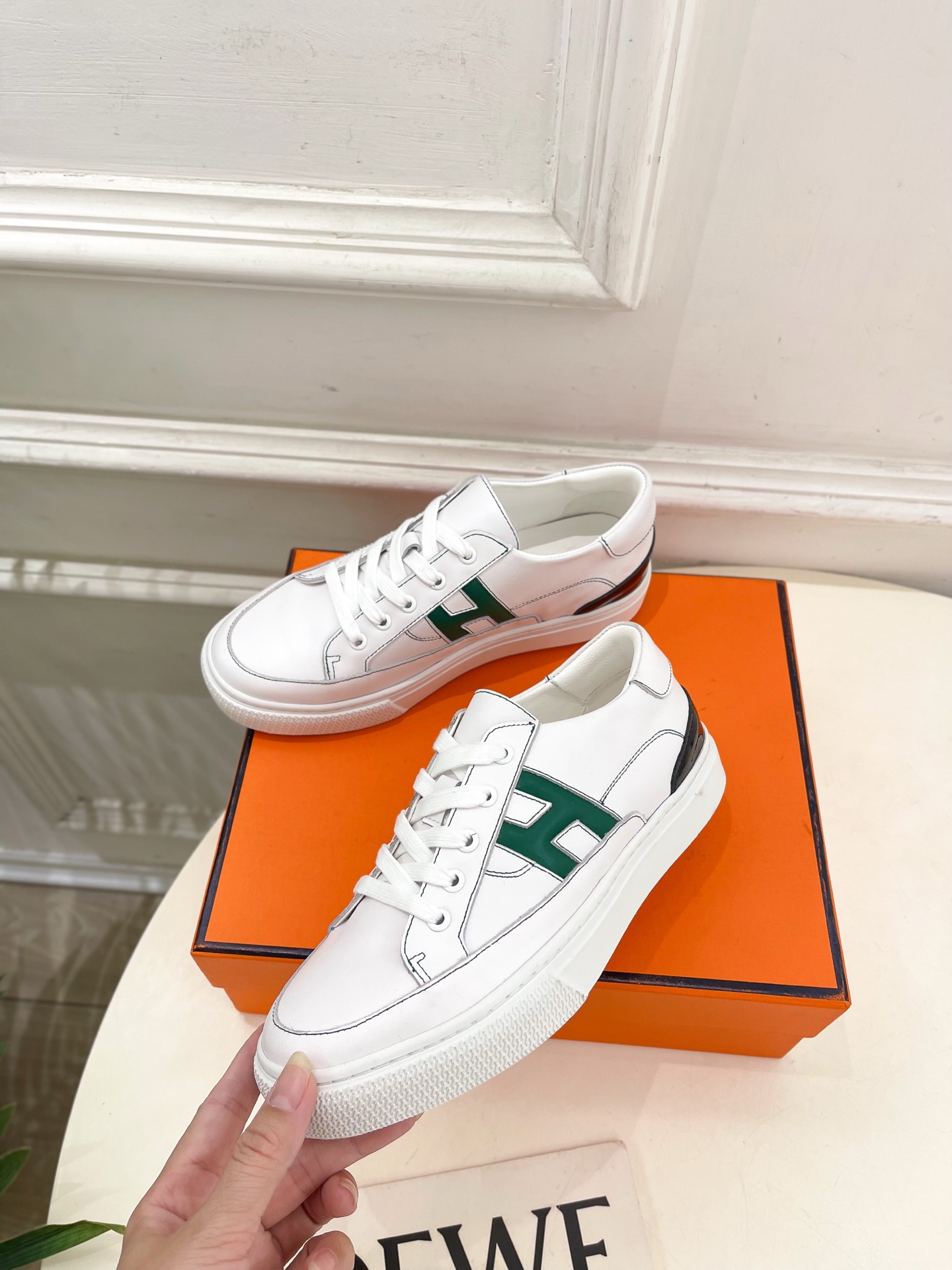 🐎𝐇𝐄𝐑𝐌𝐄* 爱玛仕 25𝐬𝐬 

🌈2025春夏新品 专柜新款  经典H型Deep情侣款运动鞋 复古