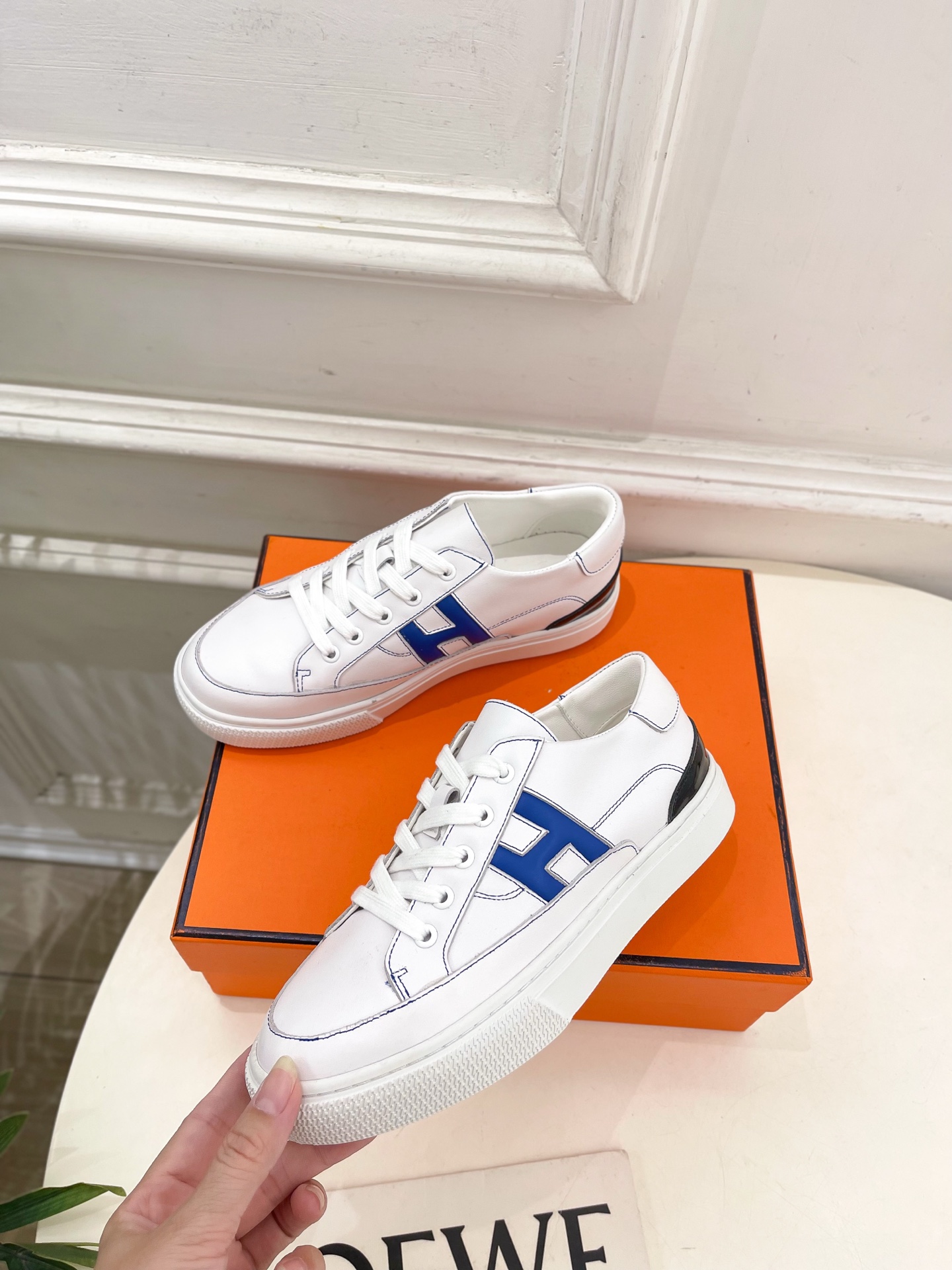 🐎𝐇𝐄𝐑𝐌𝐄* 爱玛仕 25𝐬𝐬 

🌈2025春夏新品 专柜新款  经典H型Deep情侣款运动鞋 复古
