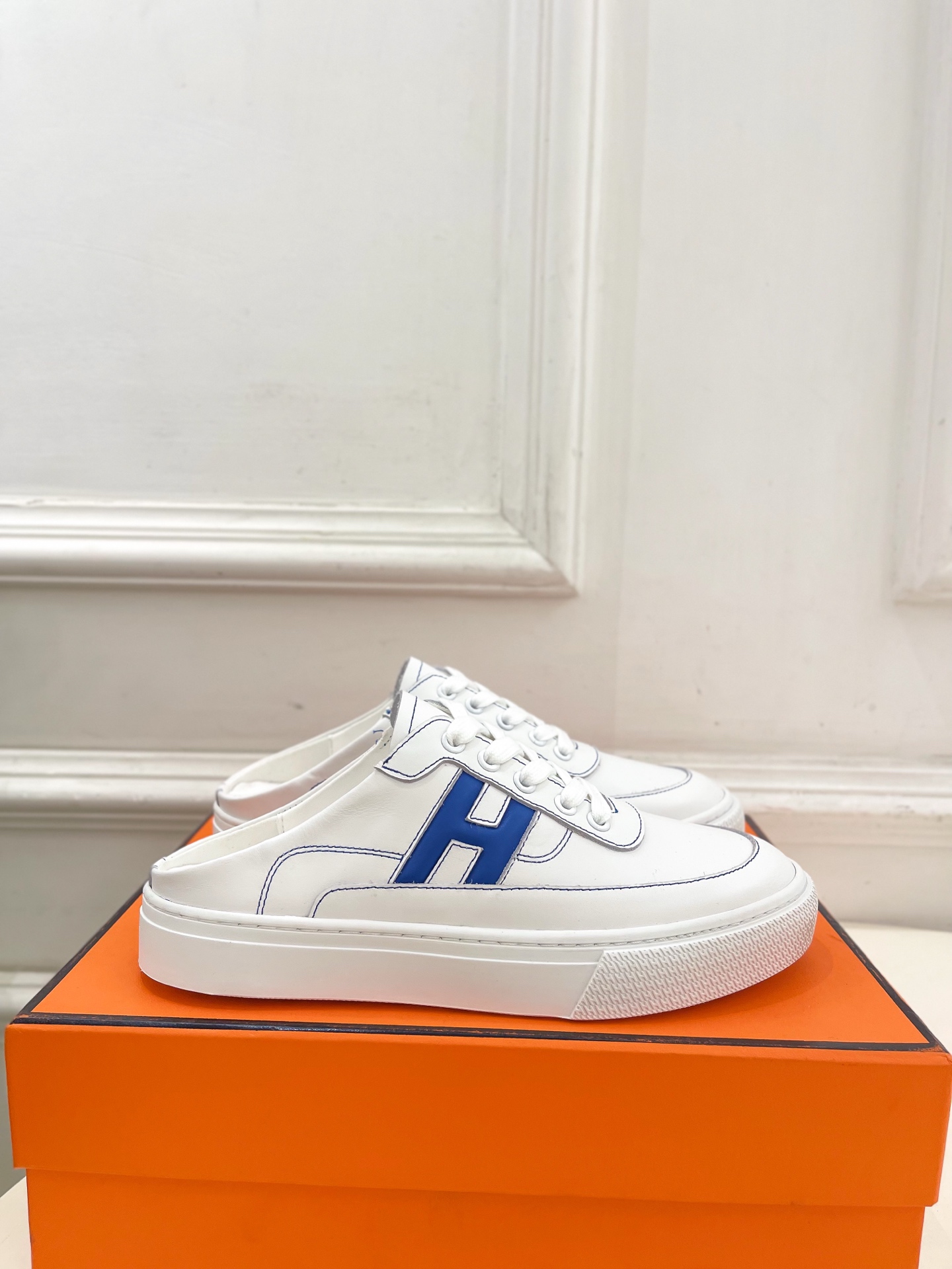 🐎𝐇𝐄𝐑𝐌𝐄* 爱玛仕 25𝐬𝐬 

🌈2025春夏新品 专柜新款  经典H型Keep情侣款穆勒运动鞋 