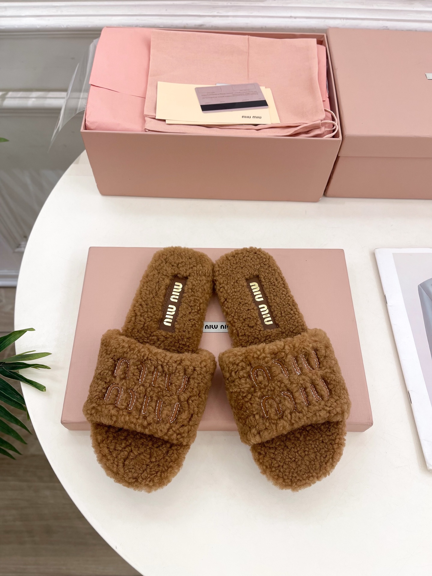 Miu Miu | 缪缪  25𝐬𝐬

🖤2025秋冬新品   专柜主打最新走秀款 经典字母平底毛毛拖鞋