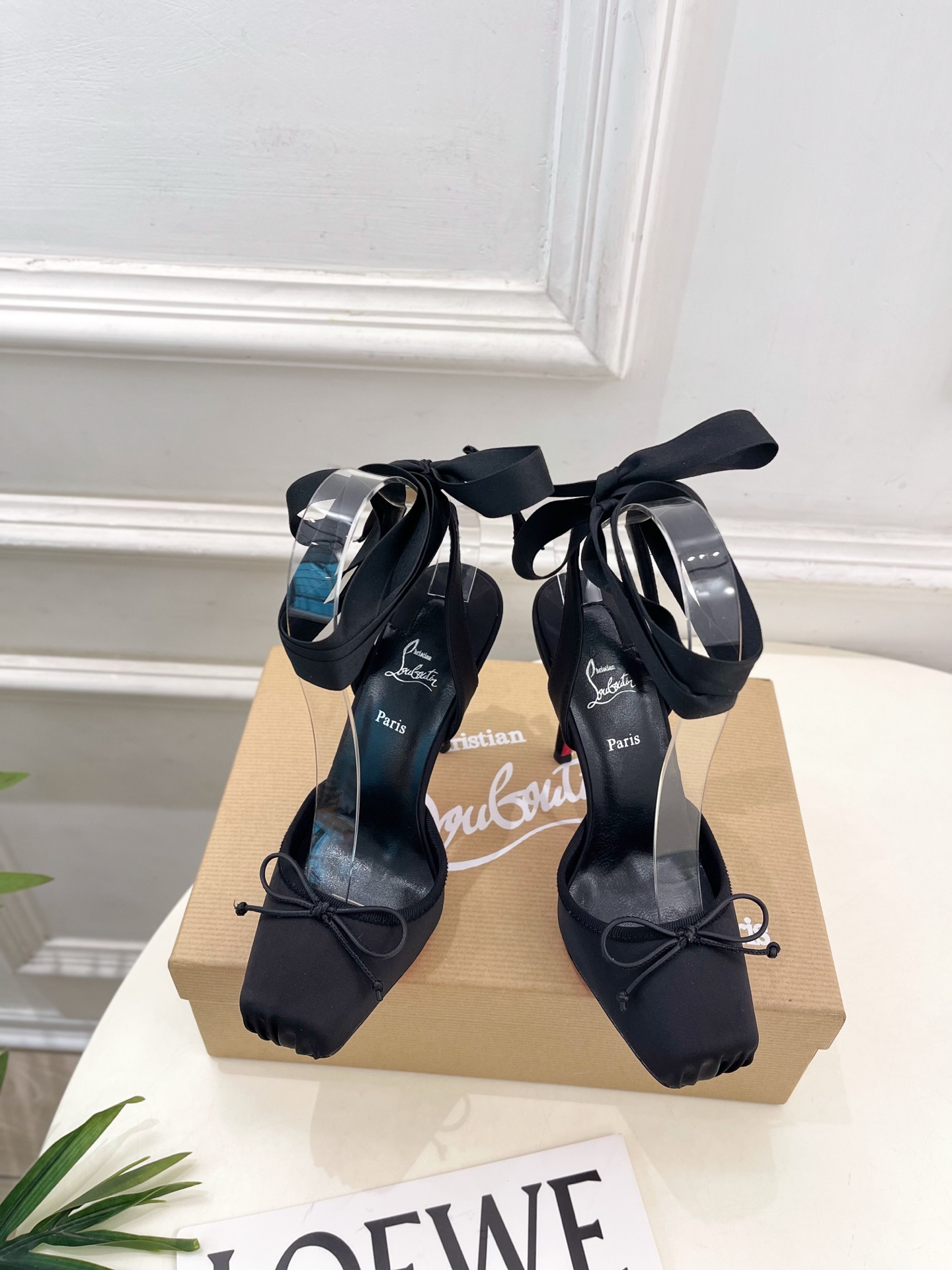 Christian Louboutin路铂廷CL 红底鞋 25ss最新Cassia Lace Up 芭蕾