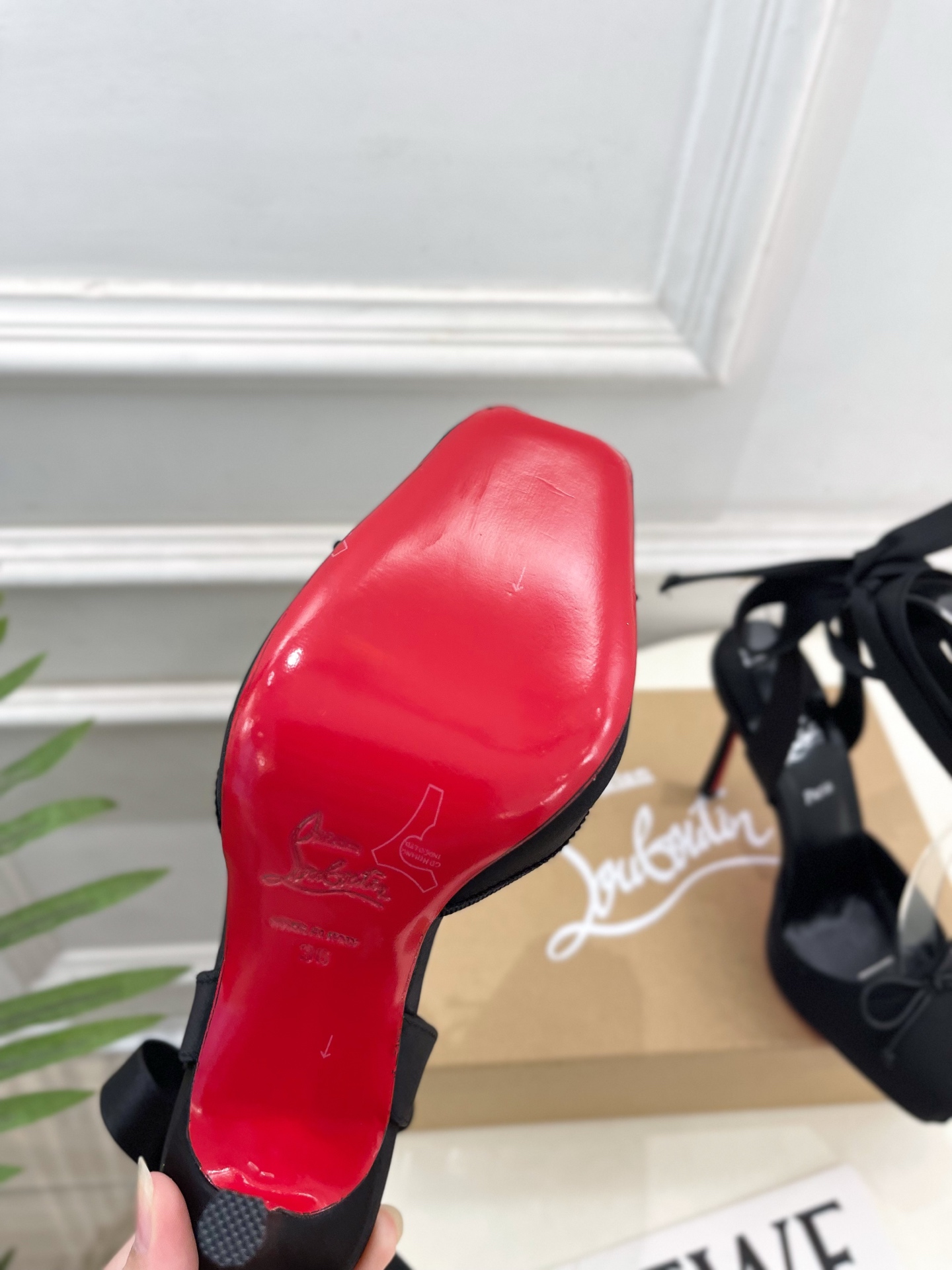 Christian Louboutin路铂廷CL 红底鞋 25ss最新Cassia Lace Up 芭蕾