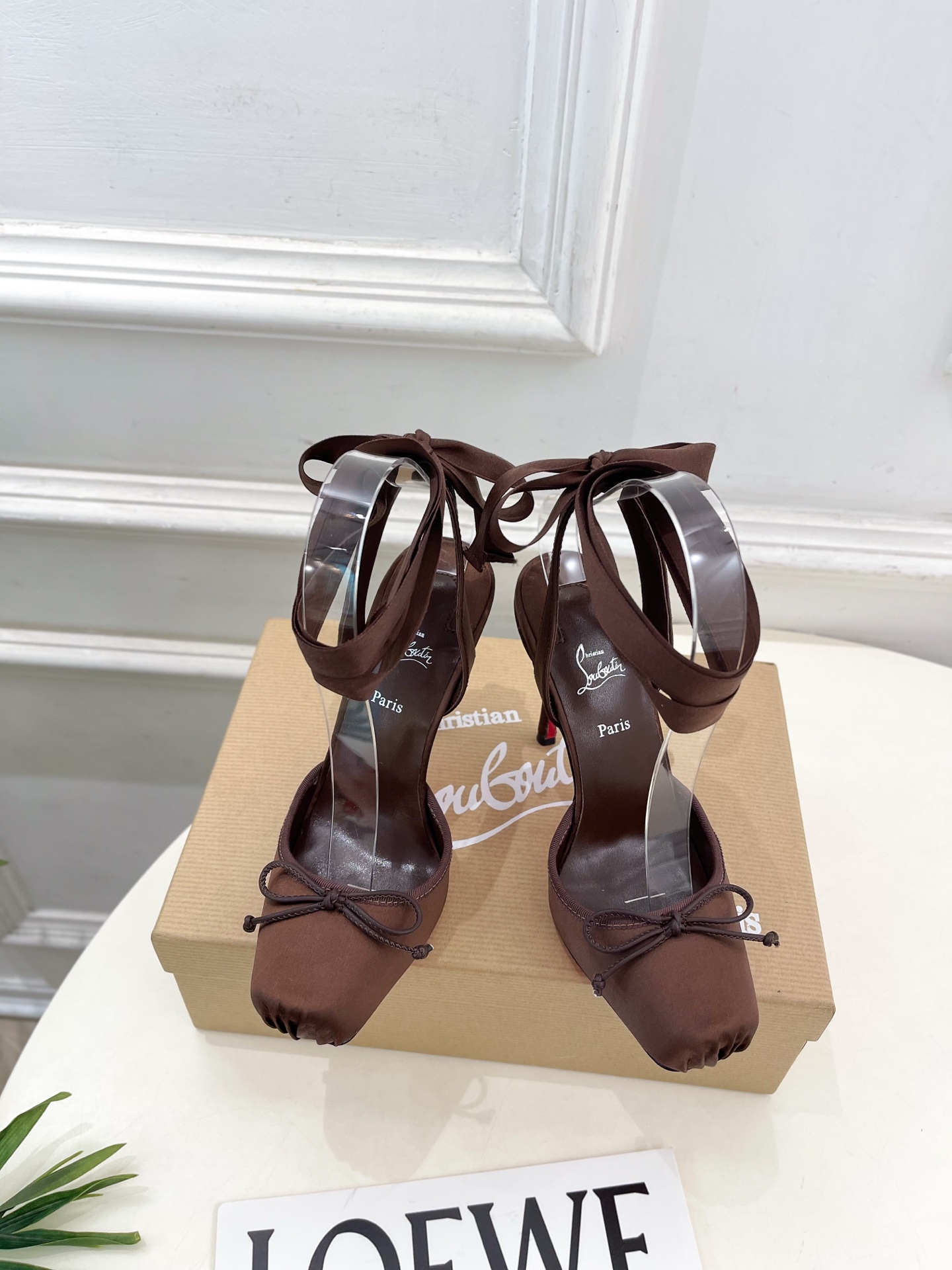 Christian Louboutin路铂廷CL 红底鞋 25ss最新Cassia Lace Up 芭蕾