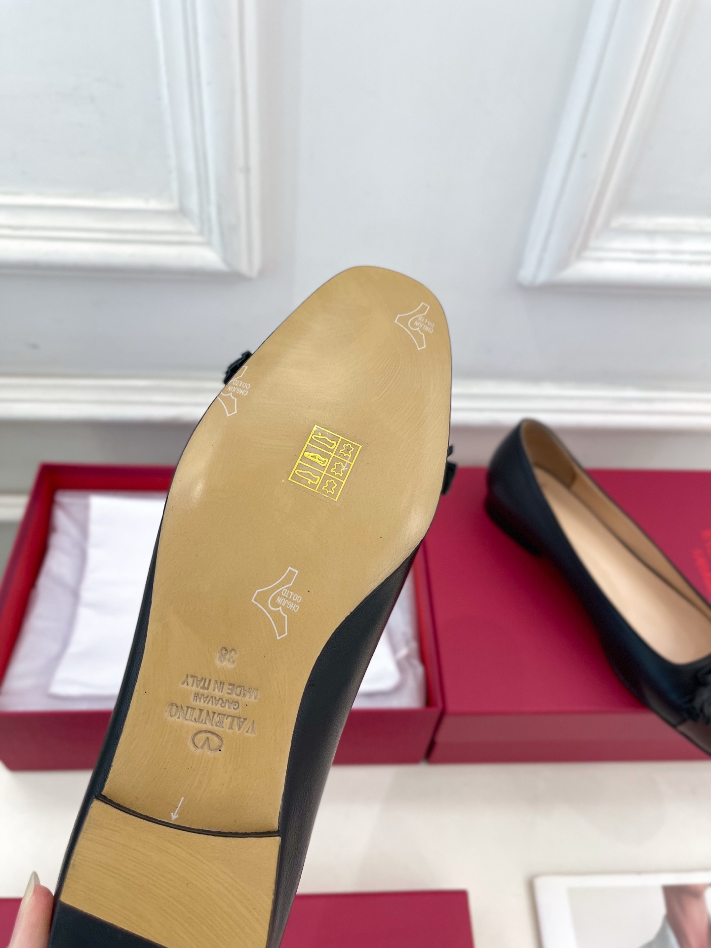 Valentino 华伦天奴 2025春夏新品 VALET DU ROI 双色芭蕾舞平底鞋上新☑️———