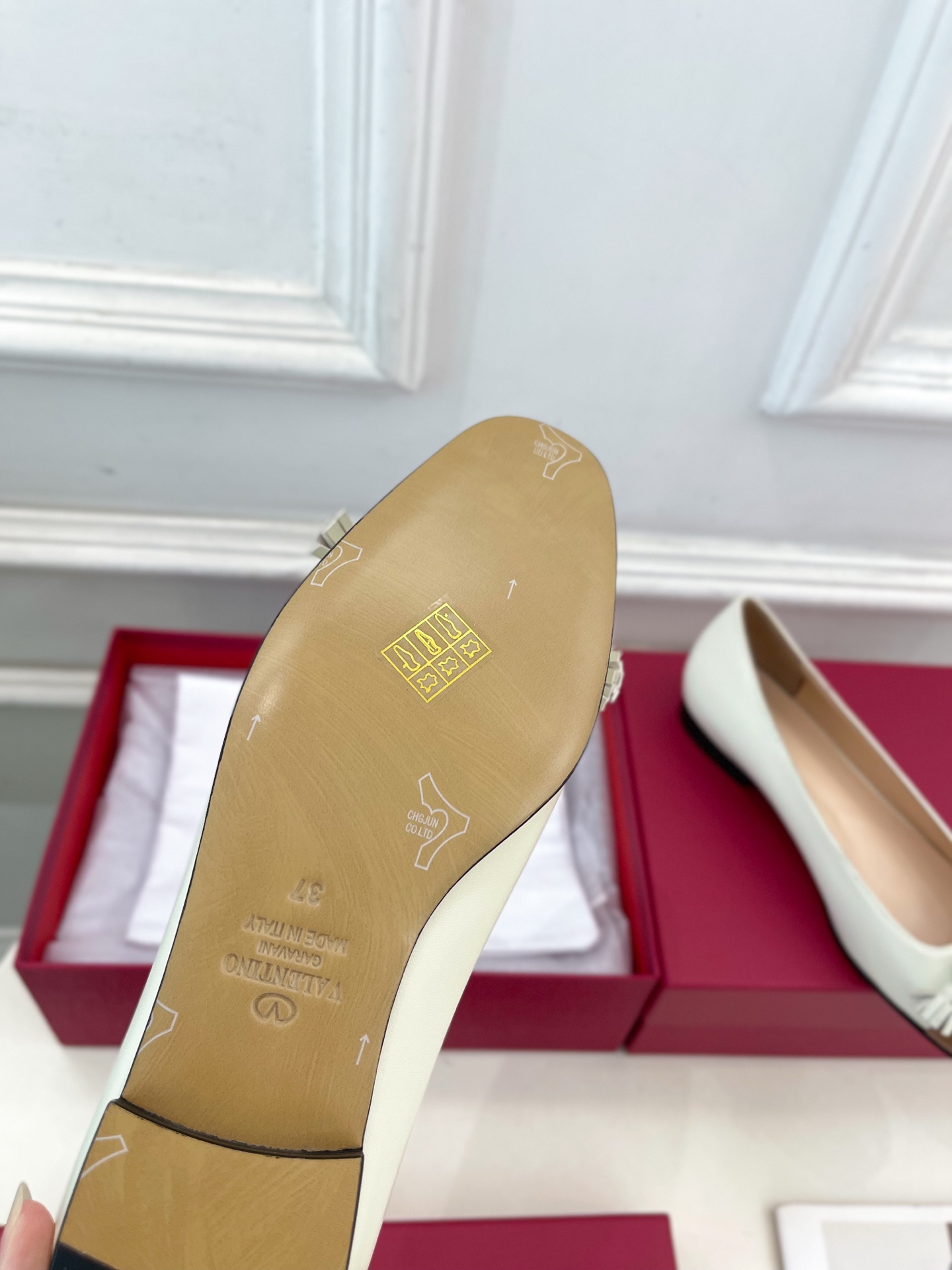 Valentino 华伦天奴 2025春夏新品 VALET DU ROI 双色芭蕾舞平底鞋上新☑️———