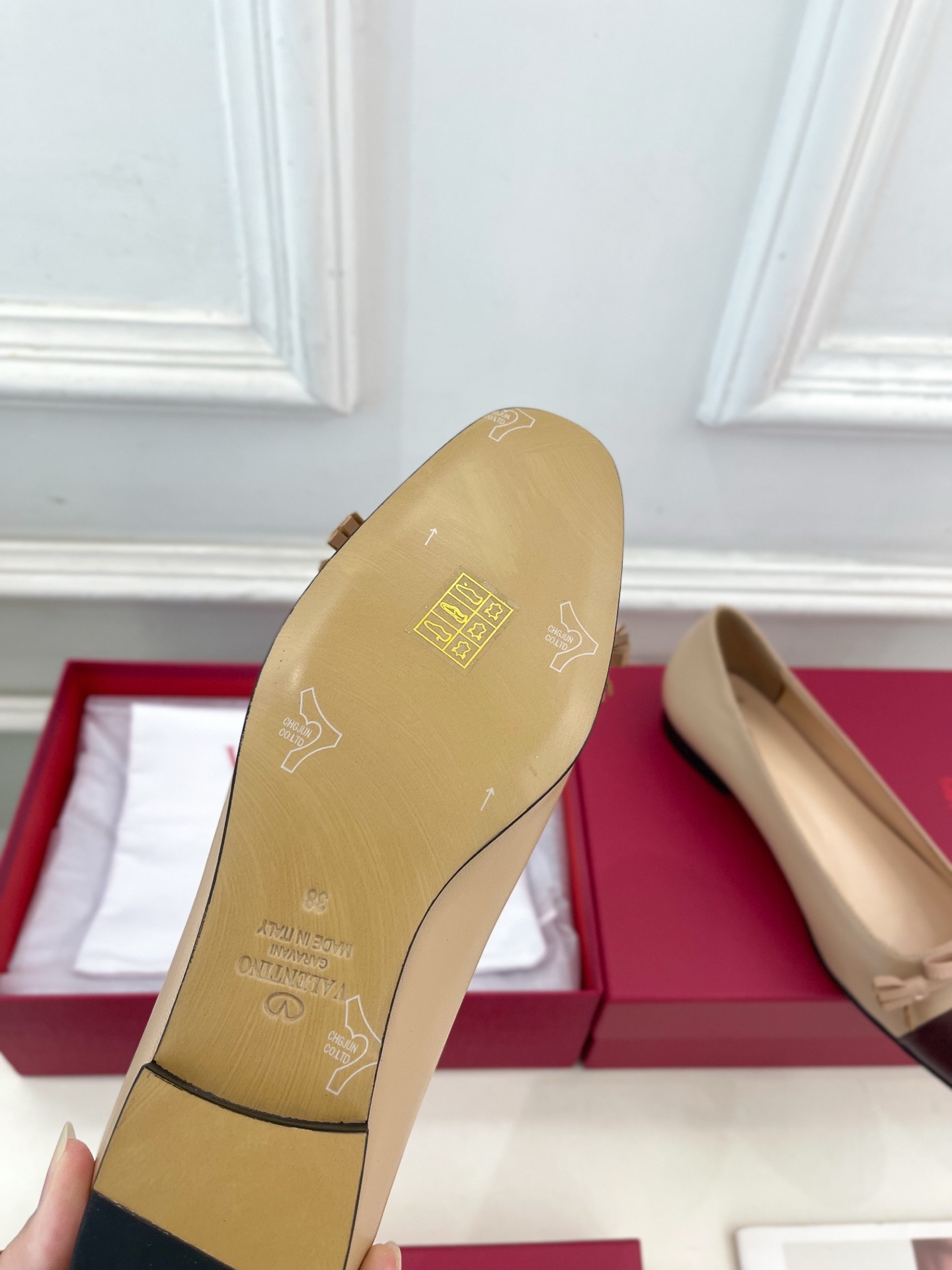 Valentino 华伦天奴 2025春夏新品 VALET DU ROI 双色芭蕾舞平底鞋上新☑️———