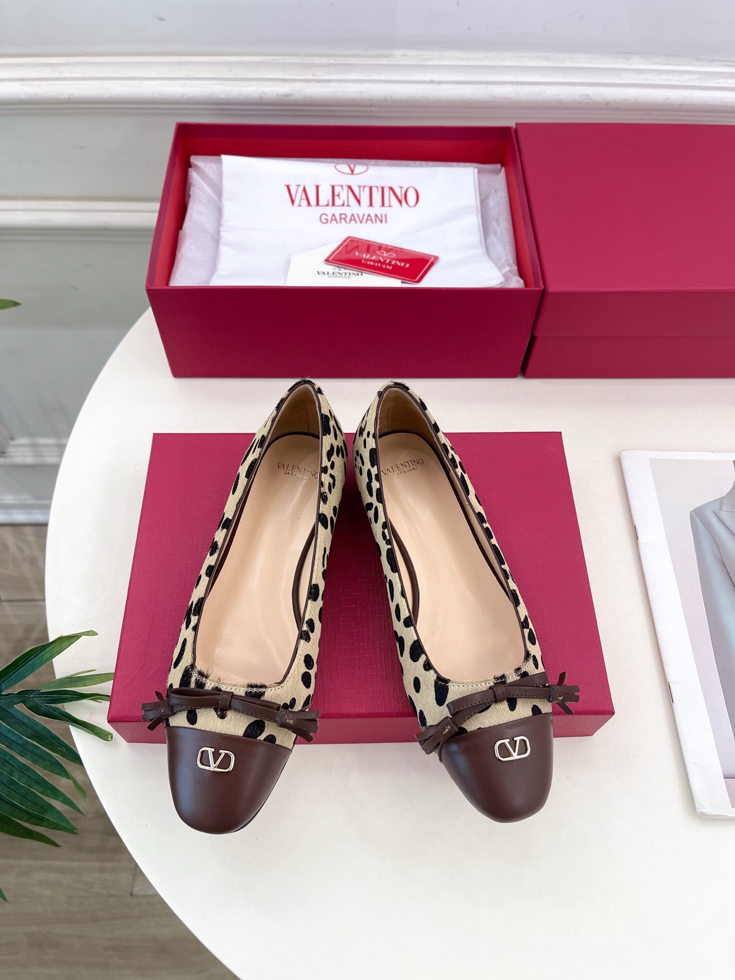 Valentino 华伦天奴 2025春夏新品 VALET DU ROI 双色芭蕾舞平底鞋上新☑️———