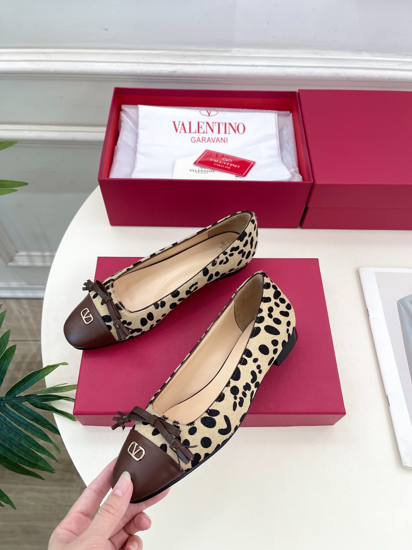 Valentino 华伦天奴 2025春夏新品 VALET DU ROI 双色芭蕾舞平底鞋上新☑️———