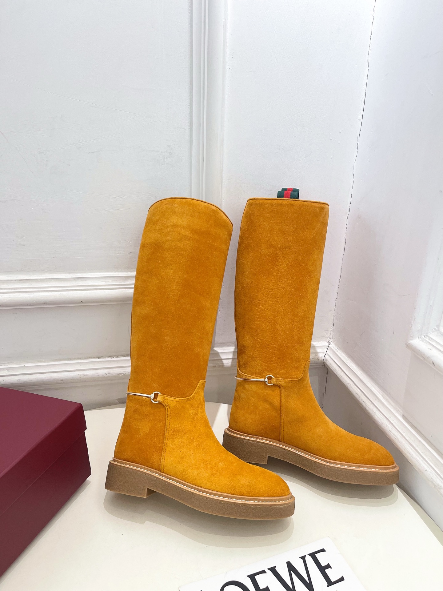 Gucci | 古驰 25𝐬𝐬 ⭐️2025 G家秋冬新品 经典马衔扣一脚蹬长靴 主打系列终于面世，狠货