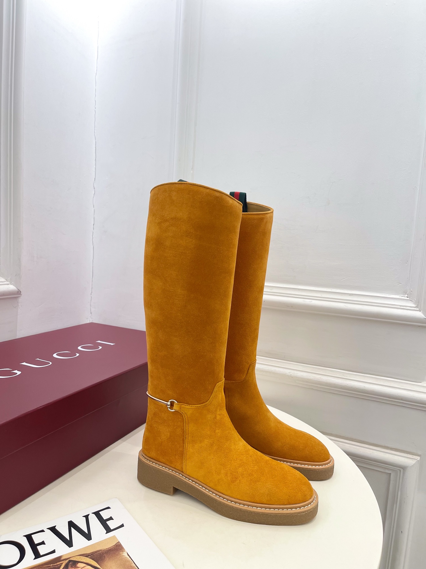 Gucci | 古驰 25𝐬𝐬 ⭐️2025 G家秋冬新品 经典马衔扣一脚蹬长靴 主打系列终于面世，狠货