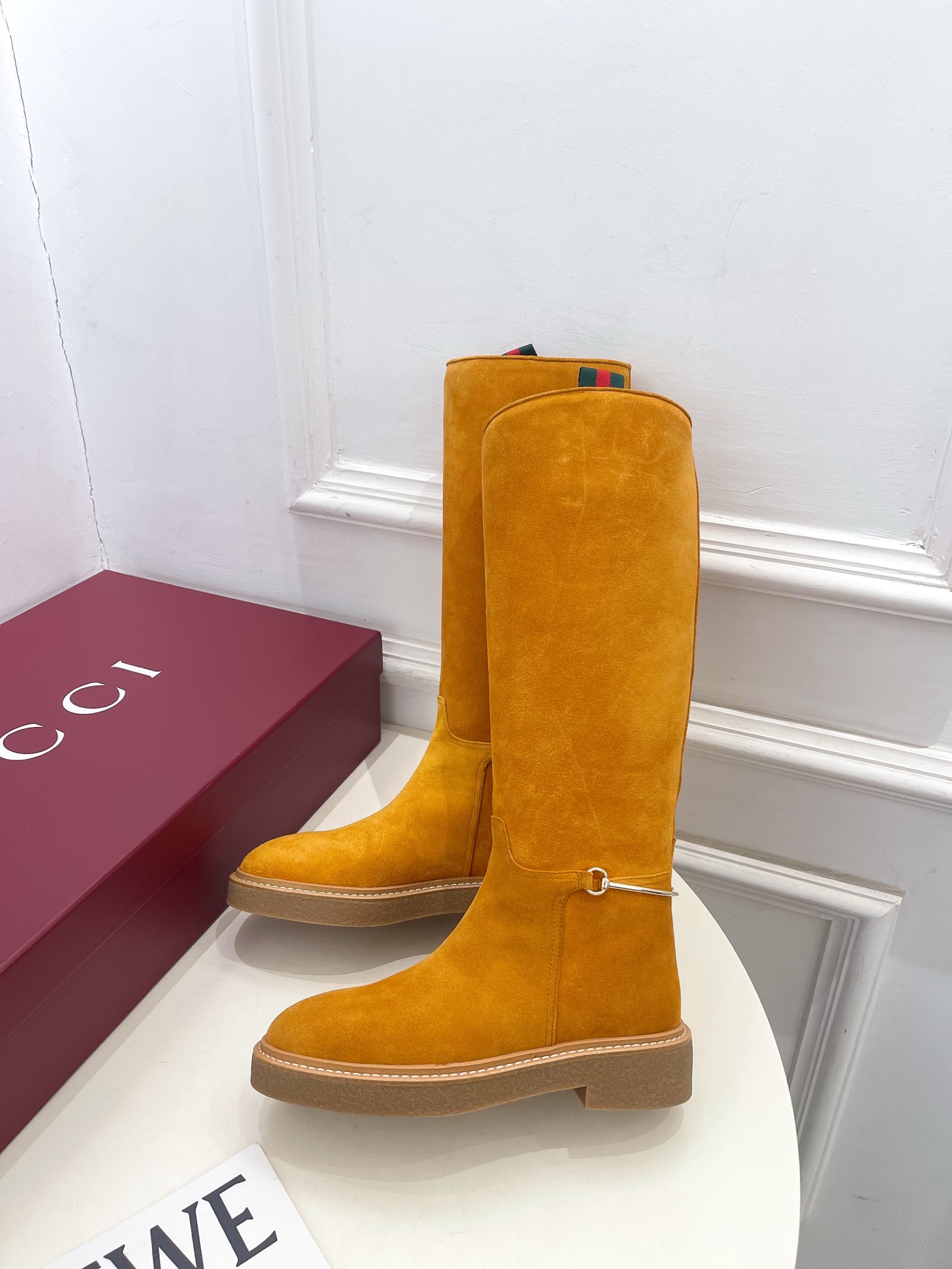 Gucci | 古驰 25𝐬𝐬 ⭐️2025 G家秋冬新品 经典马衔扣一脚蹬长靴 主打系列终于面世，狠货