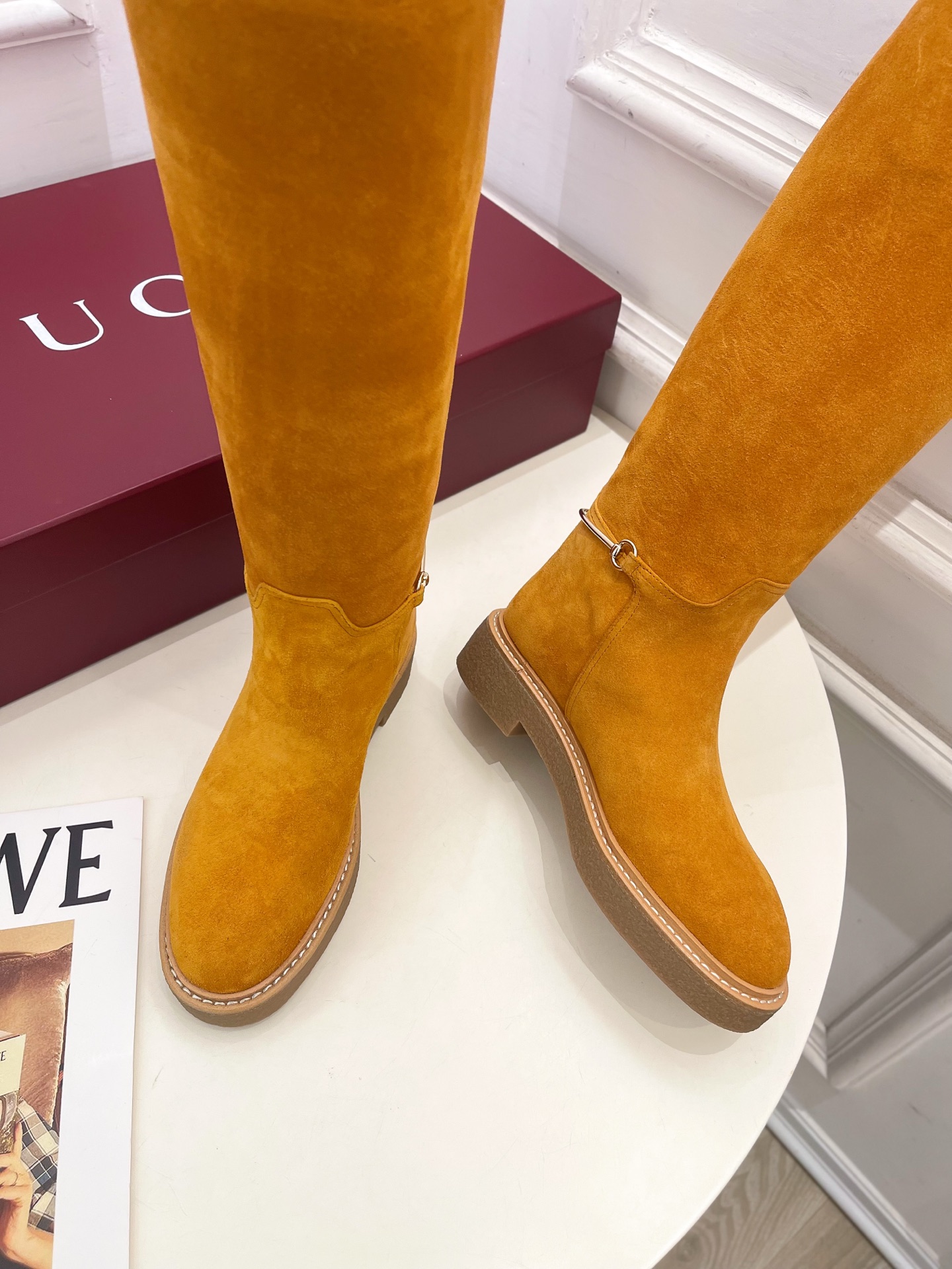Gucci | 古驰 25𝐬𝐬 ⭐️2025 G家秋冬新品 经典马衔扣一脚蹬长靴 主打系列终于面世，狠货