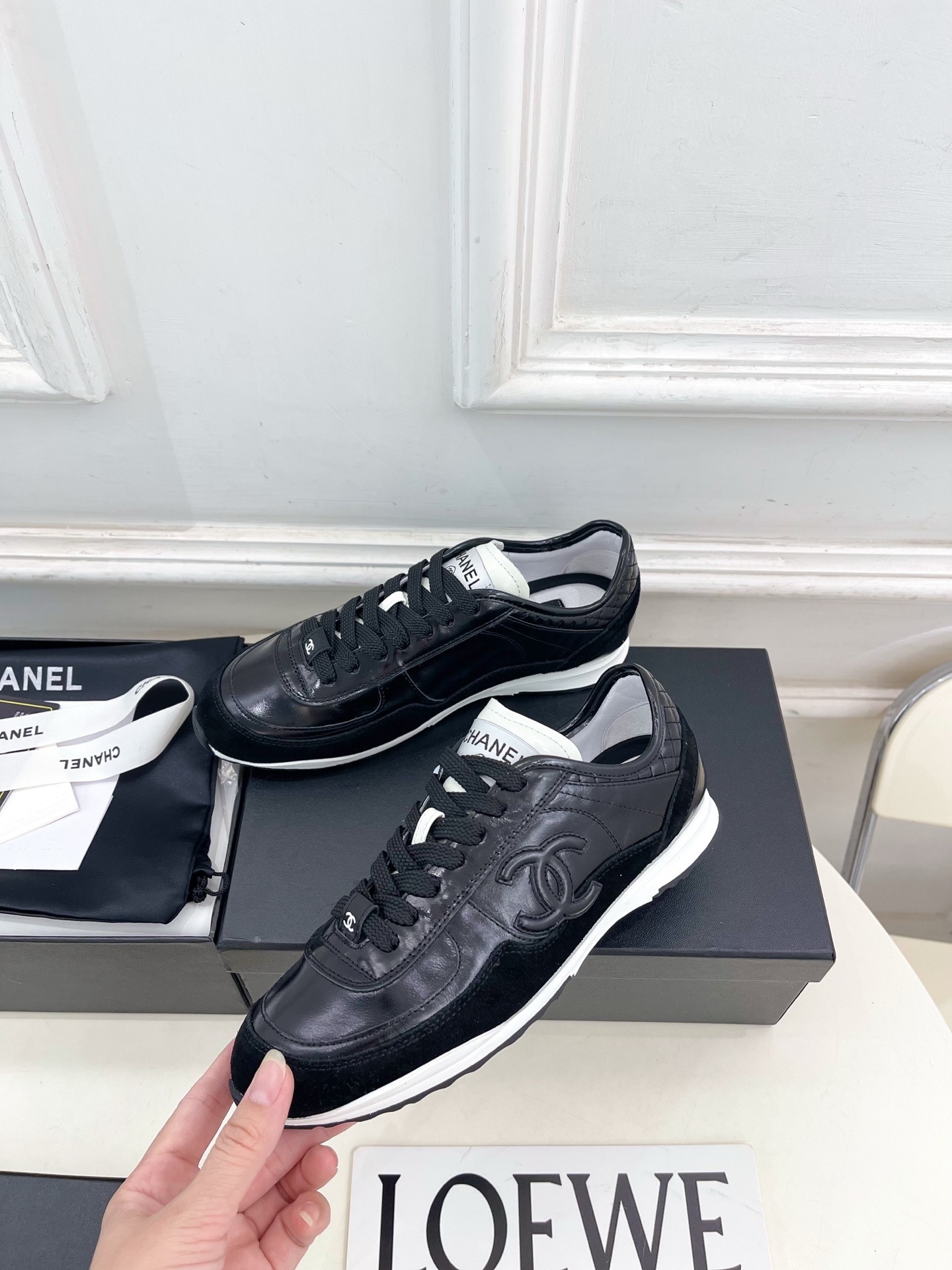 𝐂𝐇𝐀𝐍𝐄𝐋 | 小香 25𝐬𝐬 🦋2025 春夏新品 专柜经典款 小香双C新品休闲运动鞋 德训鞋系列上