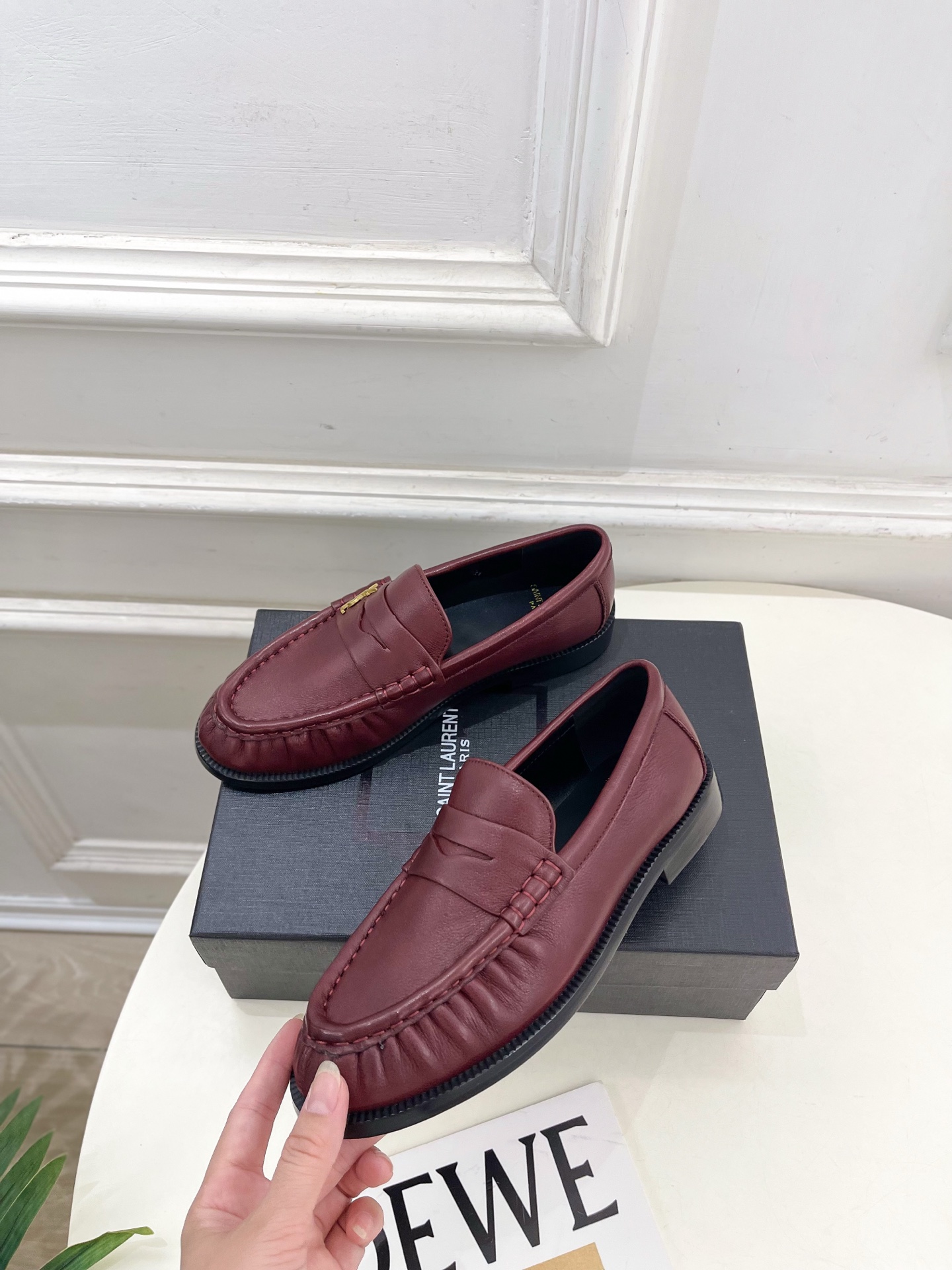 SAIN*LAURENT 圣罗兰 2025早春新品LE LOAFER褶皱乐福鞋 小皮鞋上新☑️—————