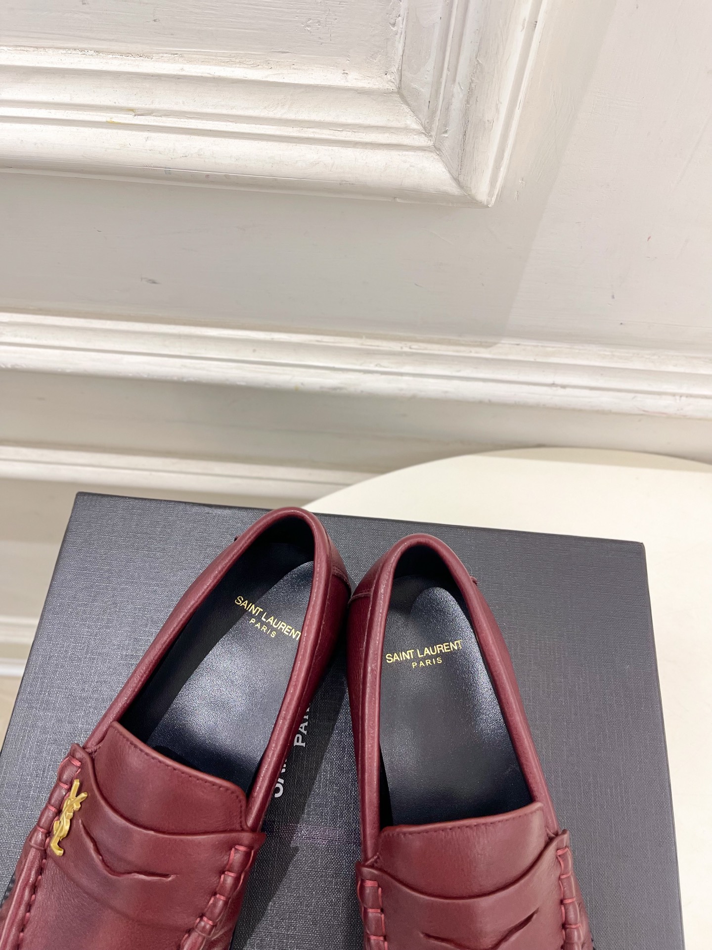 SAIN*LAURENT 圣罗兰 2025早春新品LE LOAFER褶皱乐福鞋 小皮鞋上新☑️—————