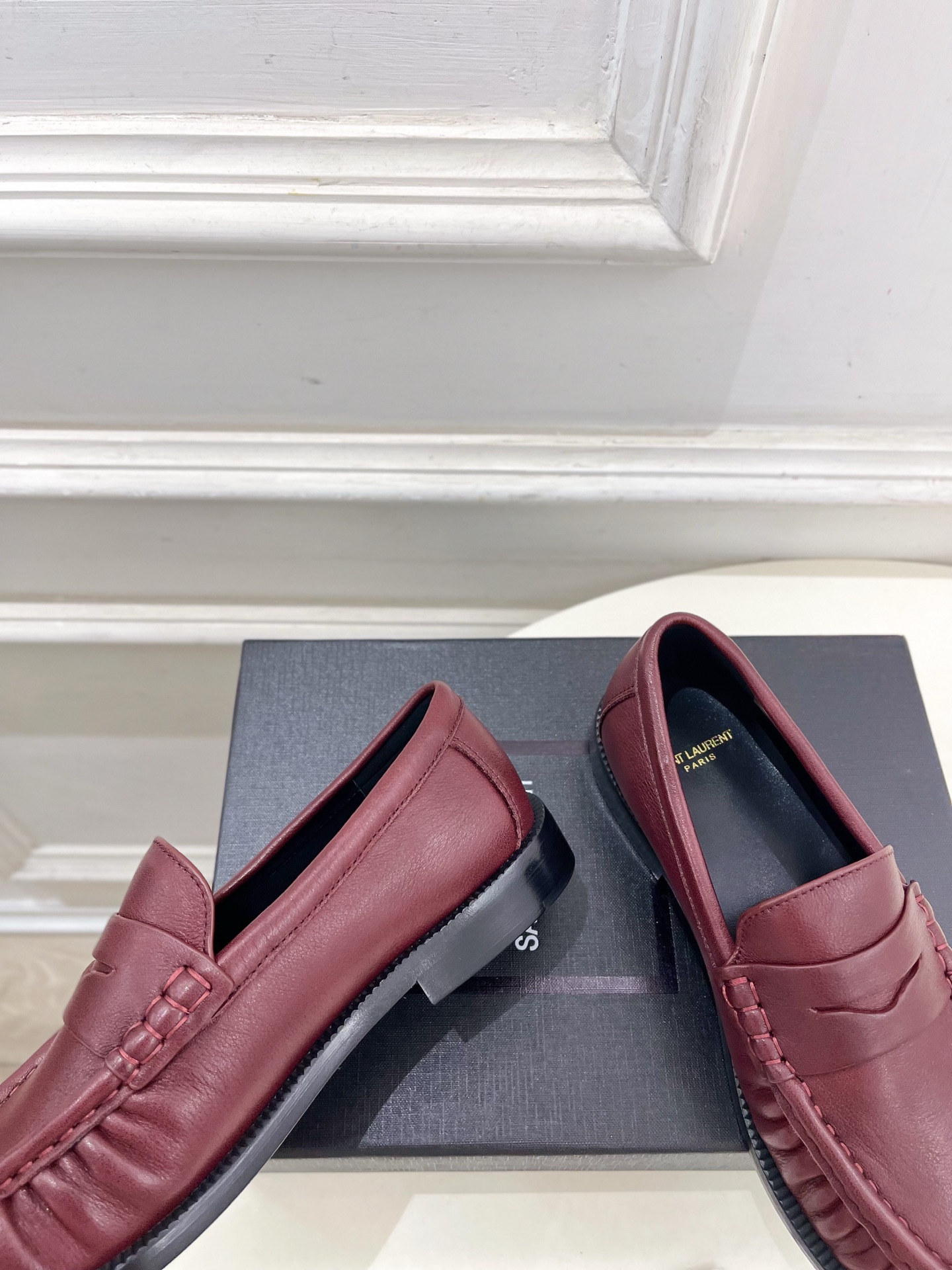 SAIN*LAURENT 圣罗兰 2025早春新品LE LOAFER褶皱乐福鞋 小皮鞋上新☑️—————