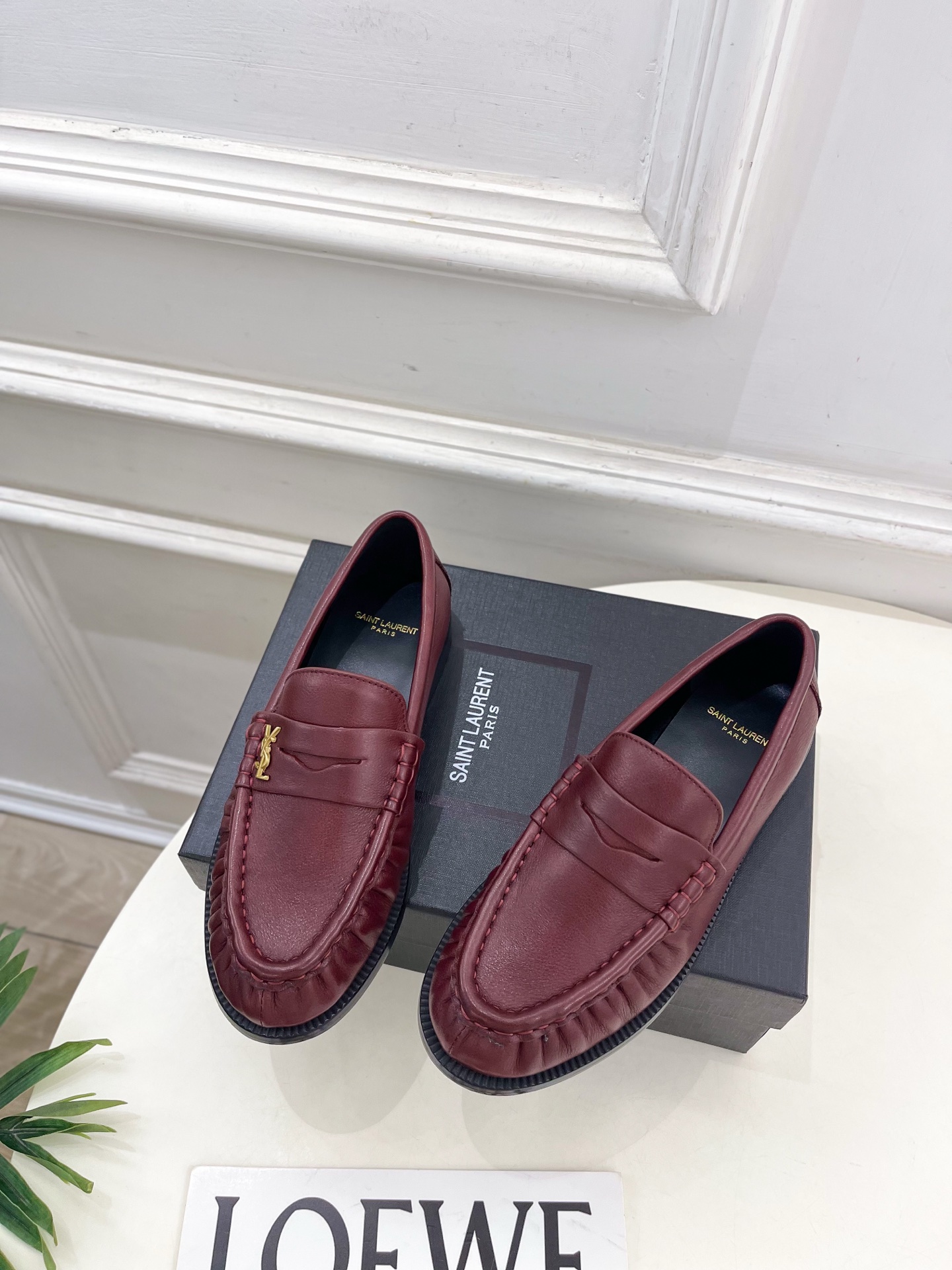SAIN*LAURENT 圣罗兰 2025早春新品LE LOAFER褶皱乐福鞋 小皮鞋上新☑️—————