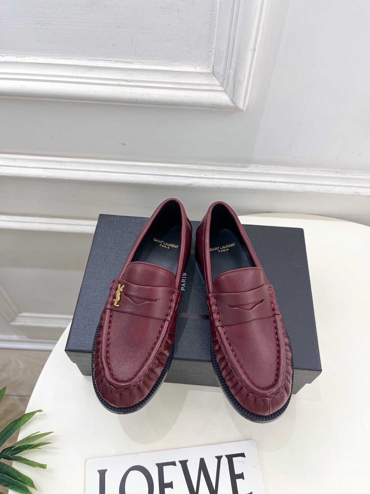 SAIN*LAURENT 圣罗兰 2025早春新品LE LOAFER褶皱乐福鞋 小皮鞋上新☑️—————