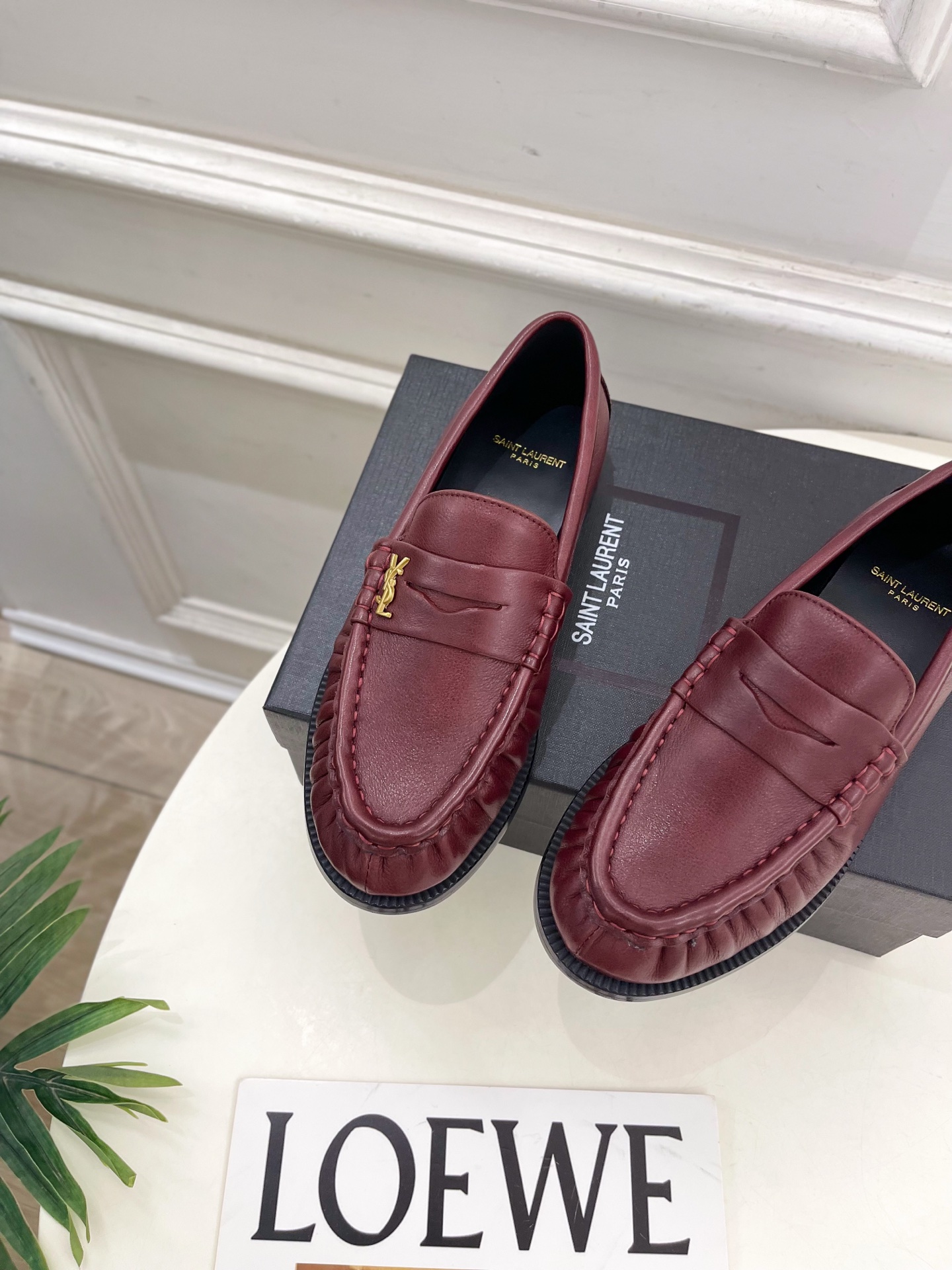 SAIN*LAURENT 圣罗兰 2025早春新品LE LOAFER褶皱乐福鞋 小皮鞋上新☑️—————
