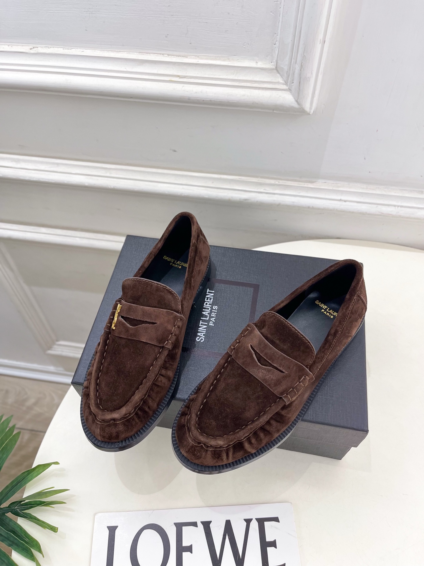 SAIN*LAURENT 圣罗兰 2025早春新品LE LOAFER褶皱乐福鞋 小皮鞋上新☑️—————