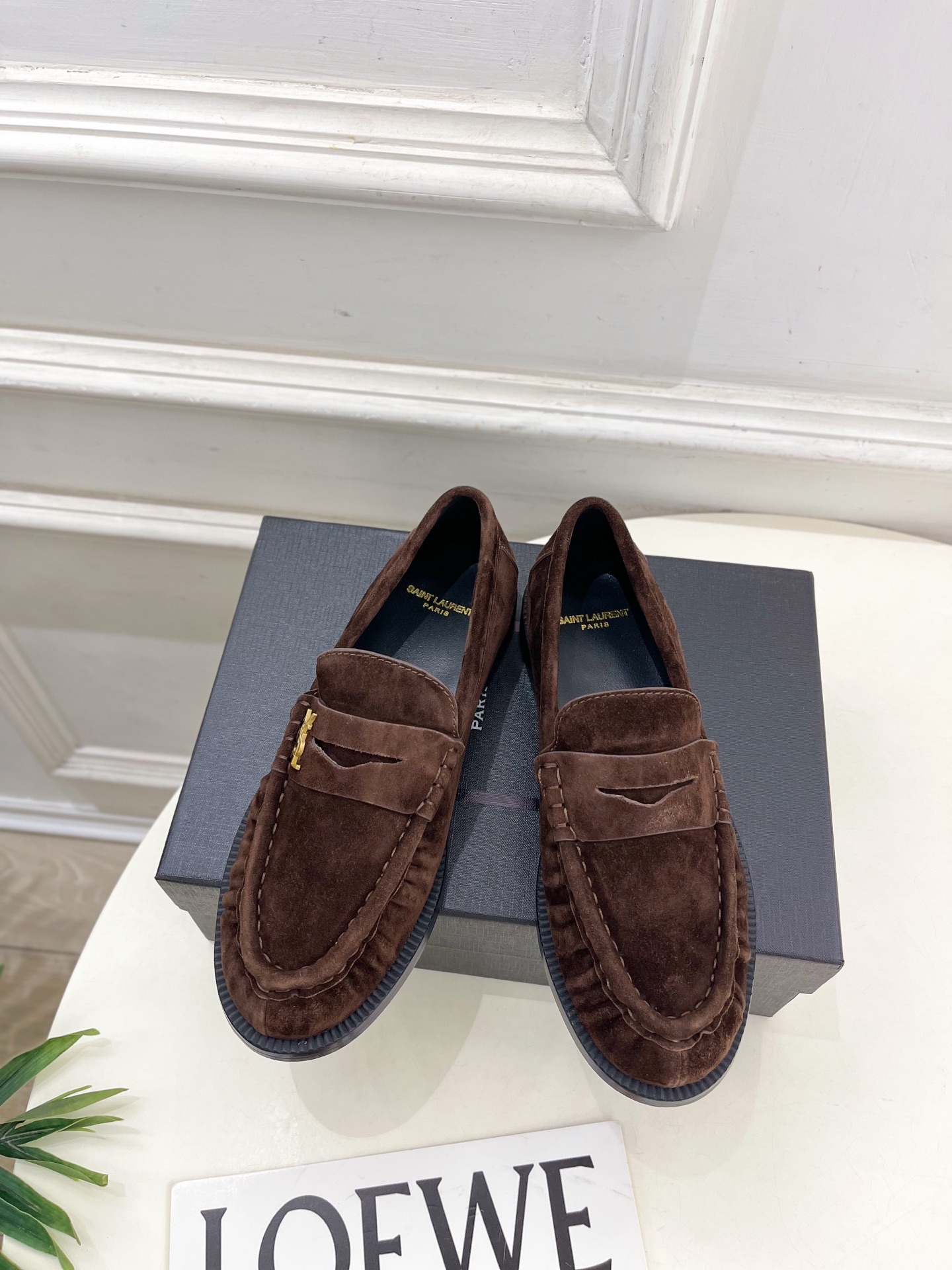 SAIN*LAURENT 圣罗兰 2025早春新品LE LOAFER褶皱乐福鞋 小皮鞋上新☑️—————