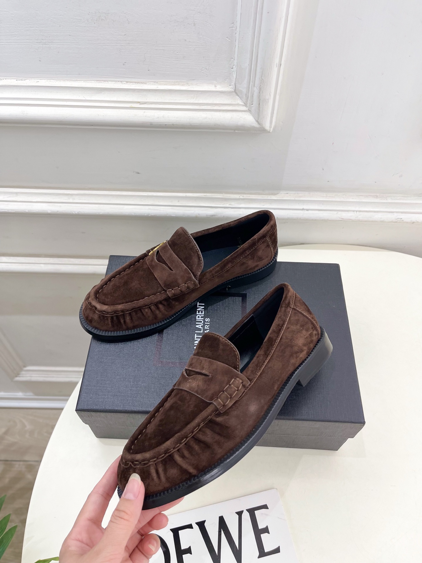 SAIN*LAURENT 圣罗兰 2025早春新品LE LOAFER褶皱乐福鞋 小皮鞋上新☑️—————