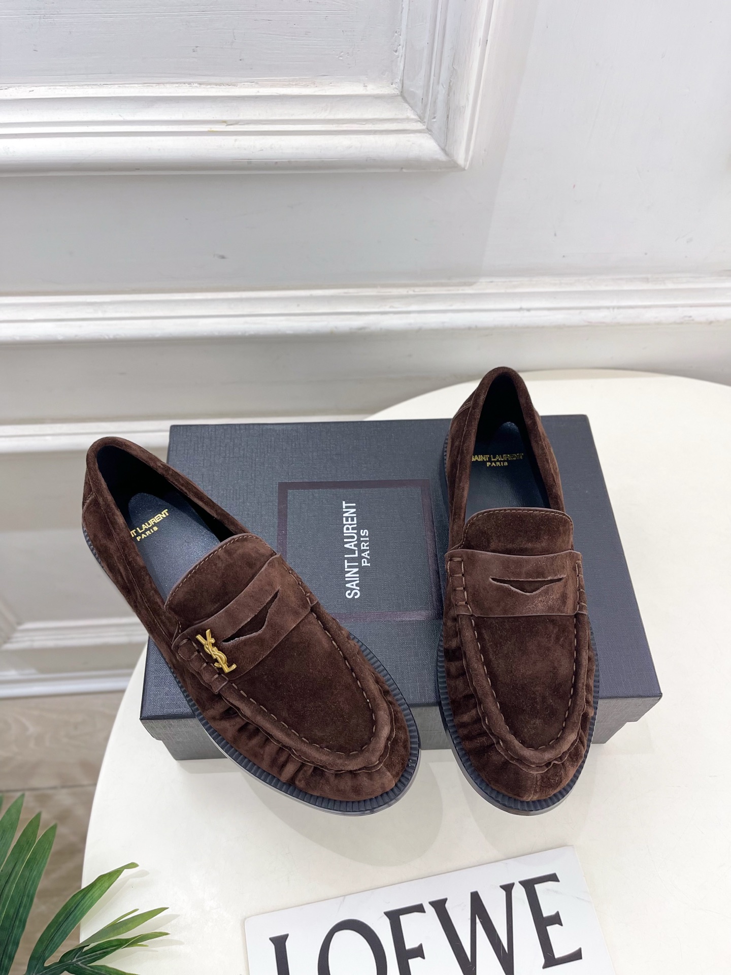 SAIN*LAURENT 圣罗兰 2025早春新品LE LOAFER褶皱乐福鞋 小皮鞋上新☑️—————