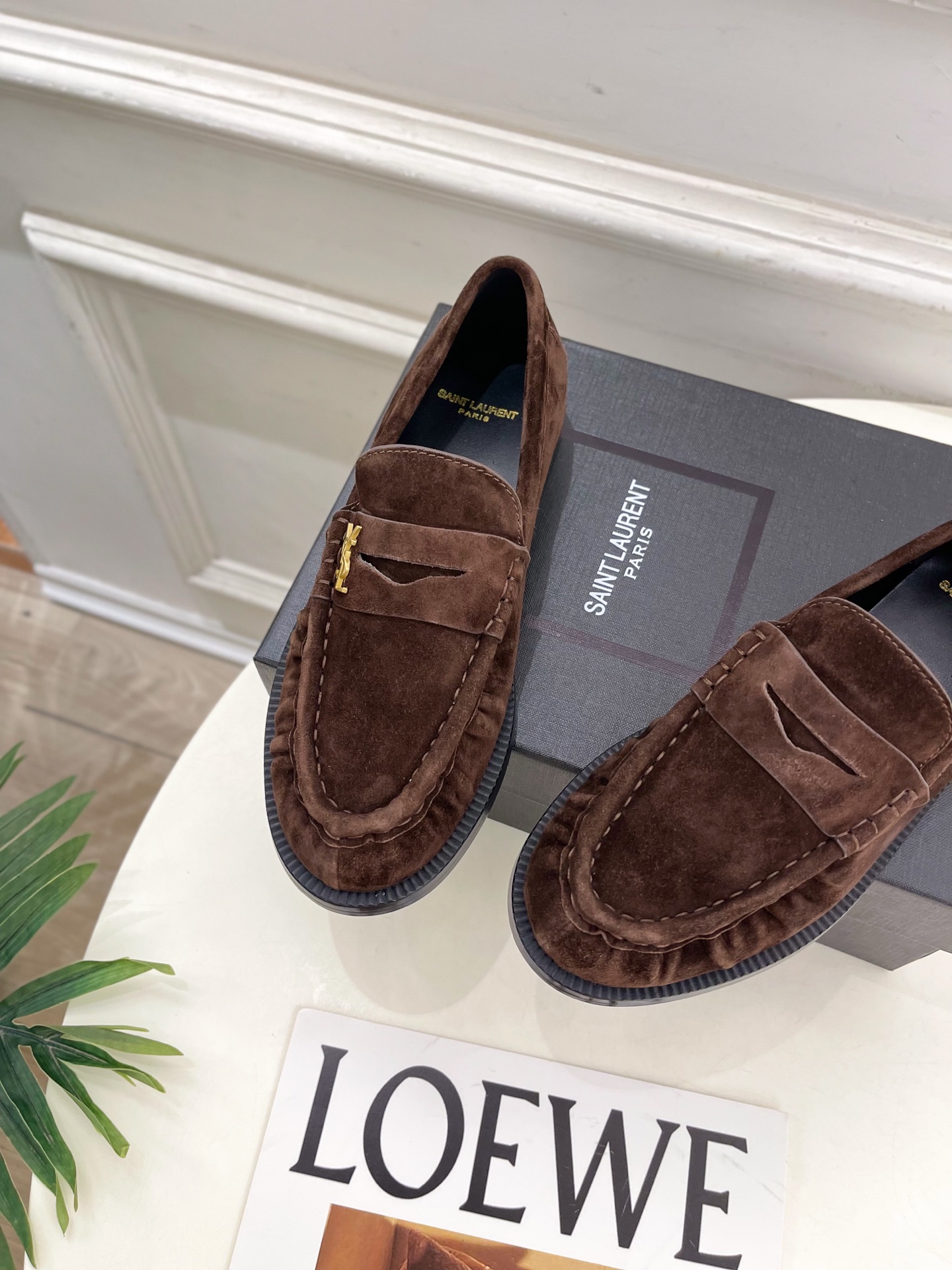 SAIN*LAURENT 圣罗兰 2025早春新品LE LOAFER褶皱乐福鞋 小皮鞋上新☑️—————
