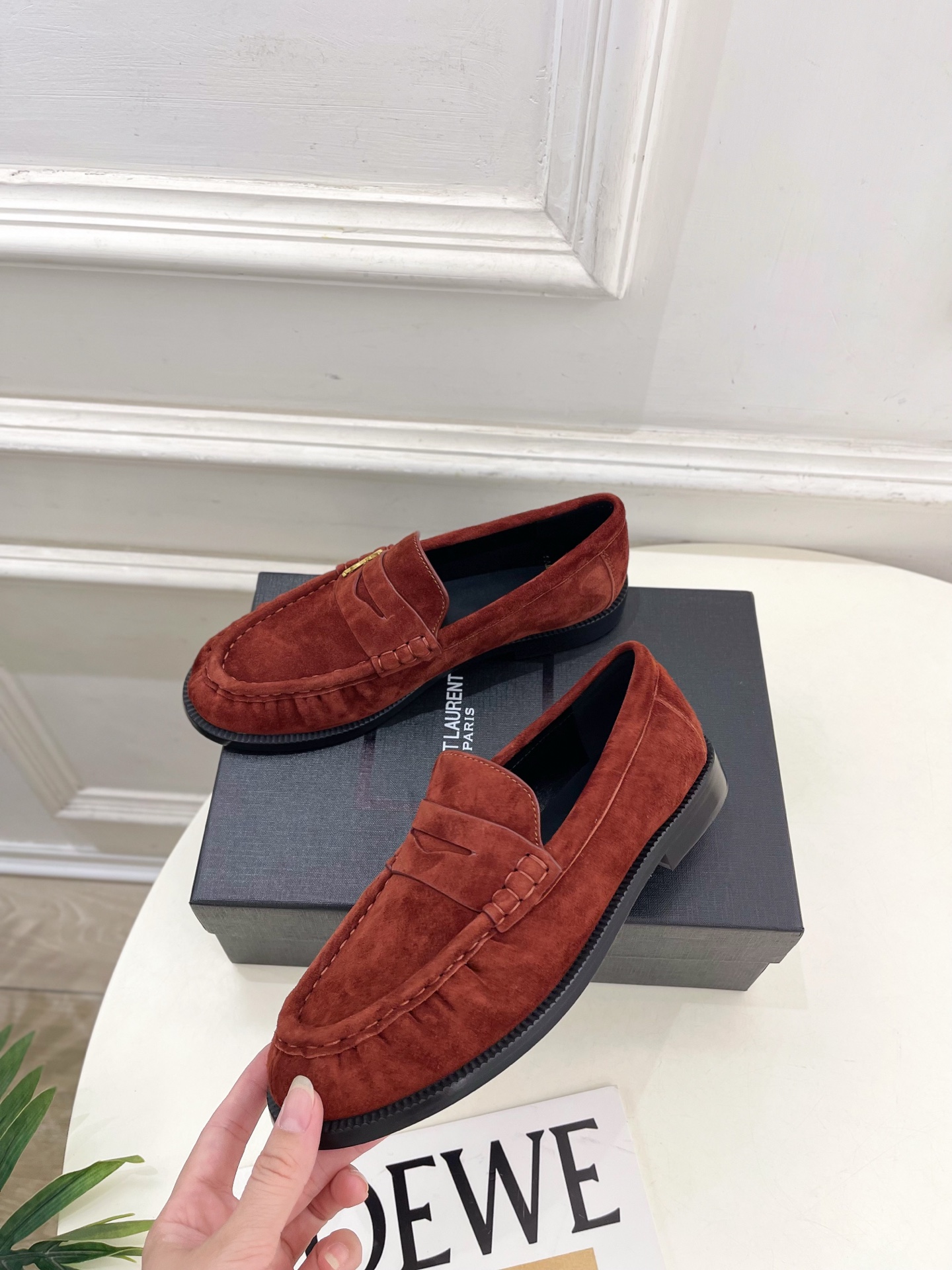 SAIN*LAURENT 圣罗兰 2025早春新品LE LOAFER褶皱乐福鞋 小皮鞋上新☑️—————