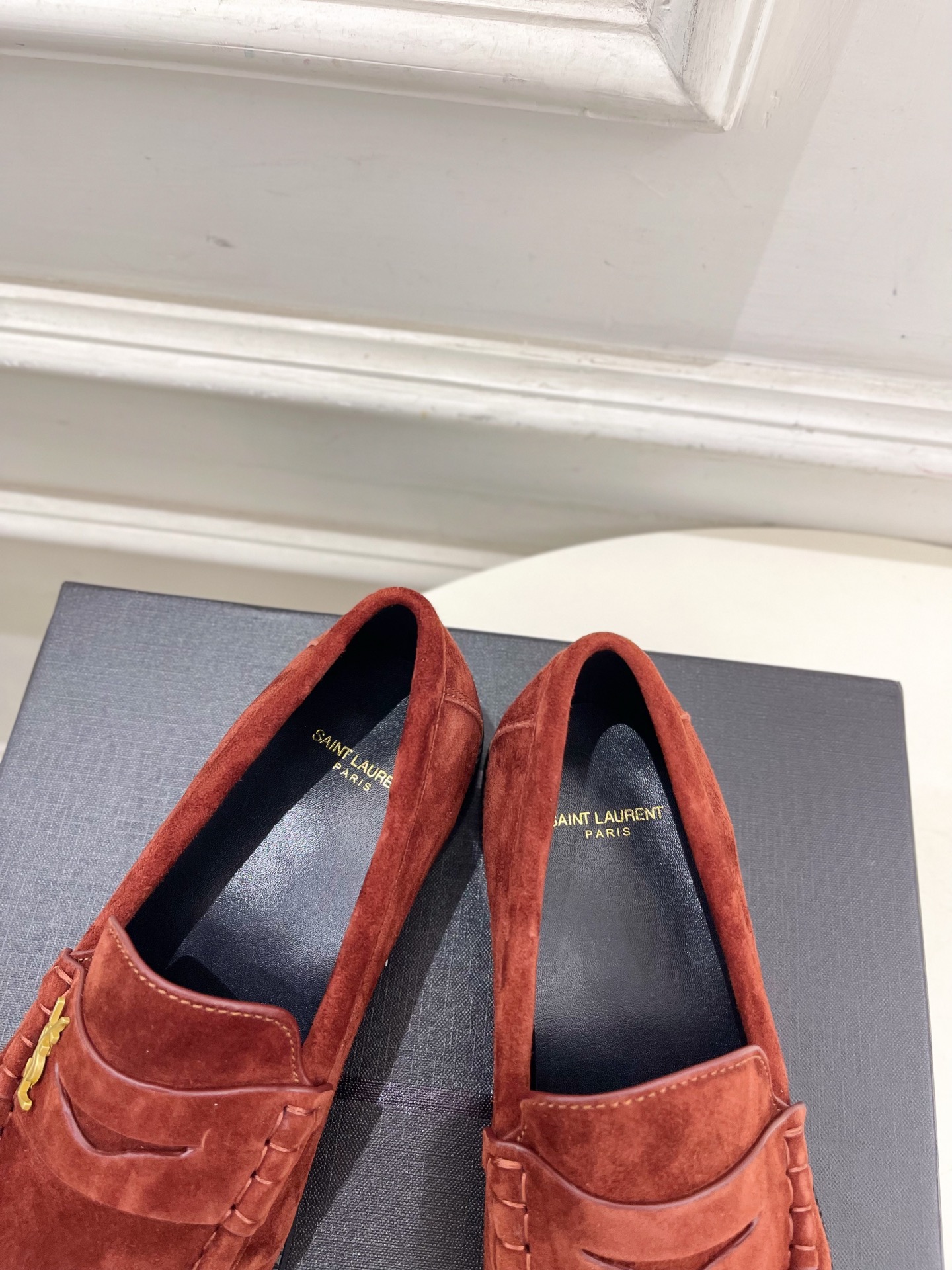 SAIN*LAURENT 圣罗兰 2025早春新品LE LOAFER褶皱乐福鞋 小皮鞋上新☑️—————