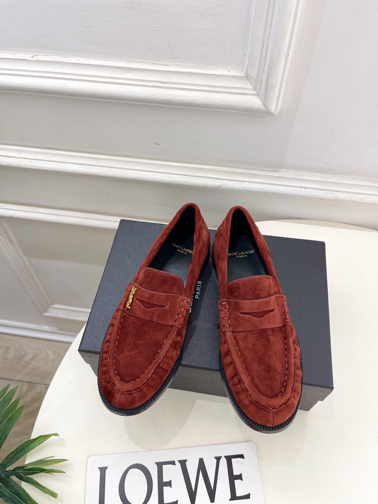 SAIN*LAURENT 圣罗兰 2025早春新品LE LOAFER褶皱乐福鞋 小皮鞋上新☑️—————