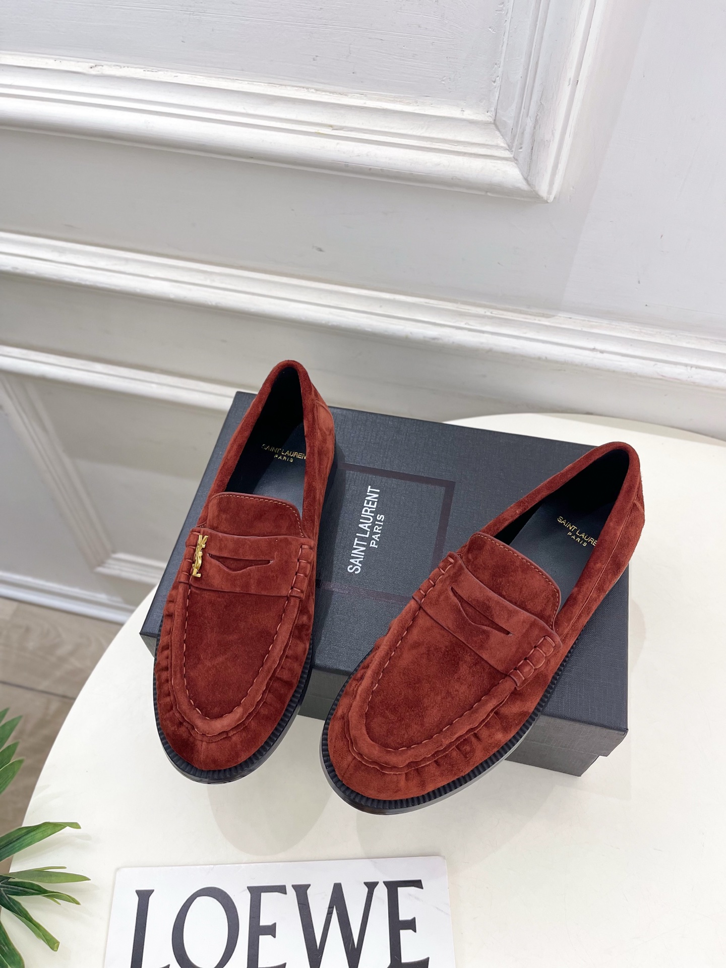 SAIN*LAURENT 圣罗兰 2025早春新品LE LOAFER褶皱乐福鞋 小皮鞋上新☑️—————