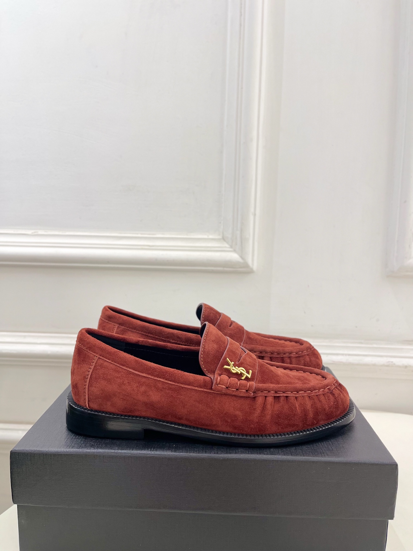 SAIN*LAURENT 圣罗兰 2025早春新品LE LOAFER褶皱乐福鞋 小皮鞋上新☑️—————
