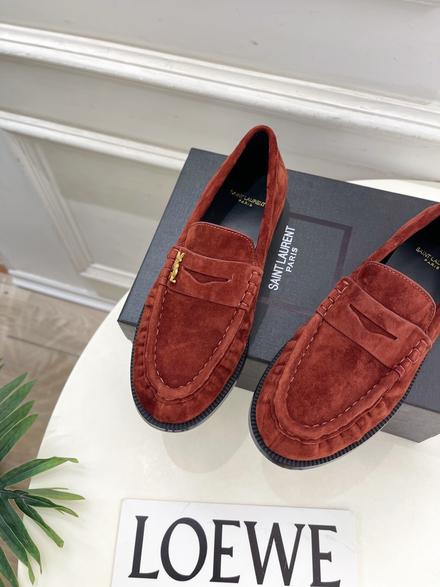 SAIN*LAURENT 圣罗兰 2025早春新品LE LOAFER褶皱乐福鞋 小皮鞋上新☑️—————