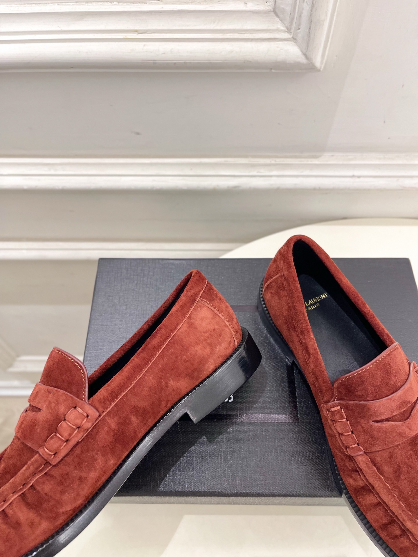 SAIN*LAURENT 圣罗兰 2025早春新品LE LOAFER褶皱乐福鞋 小皮鞋上新☑️—————