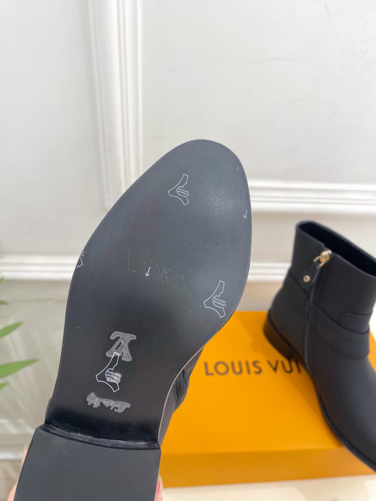 Louis Vuitton Women's Black Leather Ankle Boots with Metal Buckle Detail 10 i1757534733054 4209 0 8