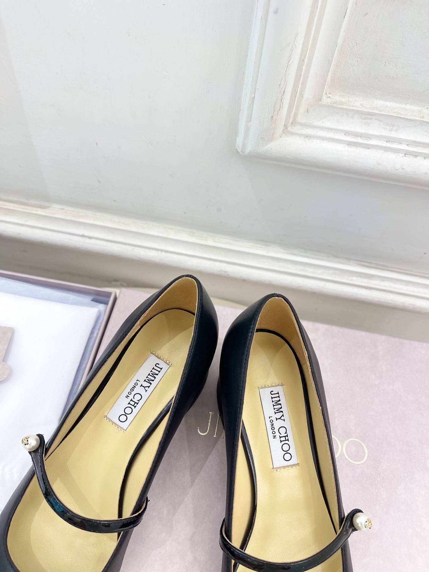 JimmyChoo✨吉米周 25ss ——— 2025秋冬新品 专柜最新 ELISA 45拼色珍珠粗跟玛