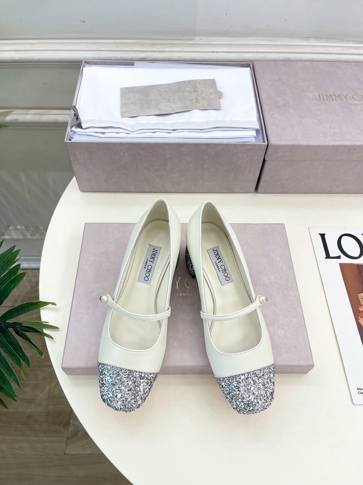 JimmyChoo✨吉米周 25ss ——— 2025秋冬新品 专柜最新 ELISA 45拼色珍珠粗跟玛