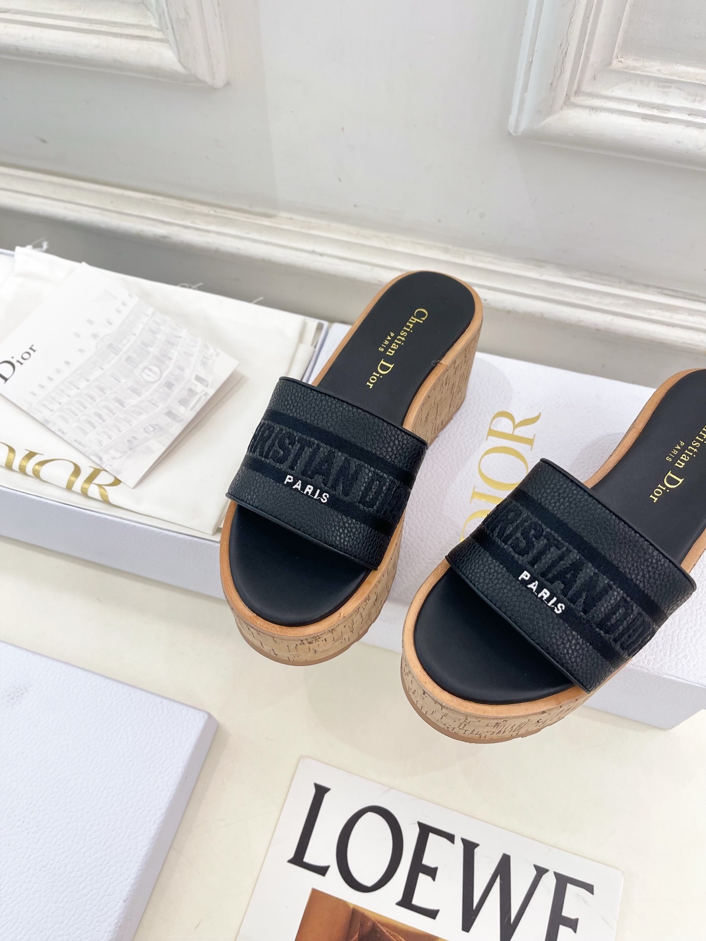 Dior | 迪奥 25 𝐬𝐬 🧡💚2025春夏新品 顶级版本⚠️专柜主打新款 Dway 坡跟厚底凉拖
