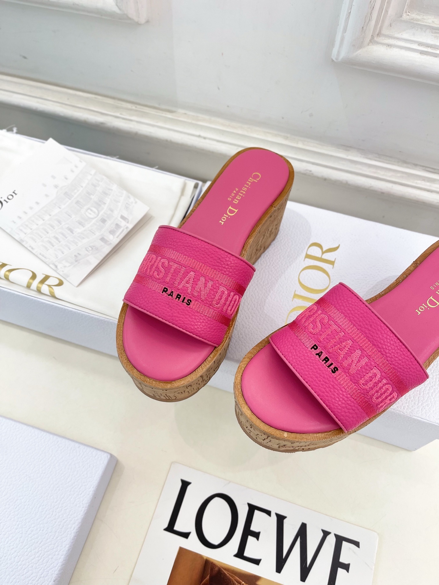 Dior | 迪奥 25 𝐬𝐬 🧡💚2025春夏新品 顶级版本⚠️专柜主打新款 Dway 坡跟厚底凉拖