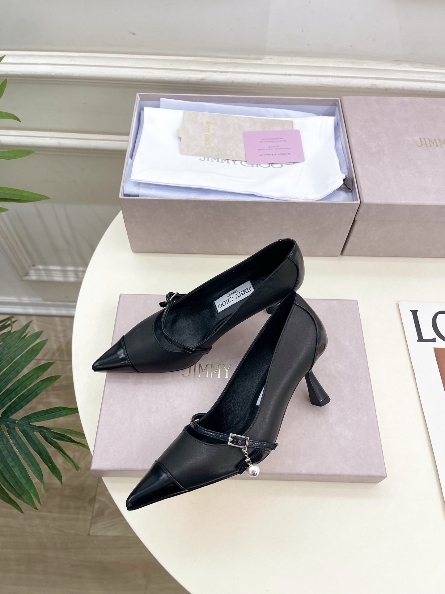JimmyChoo✨吉米周 25ss ——— 2025BS春夏新品 专柜最新AREN PUM珍珠吊饰尖头