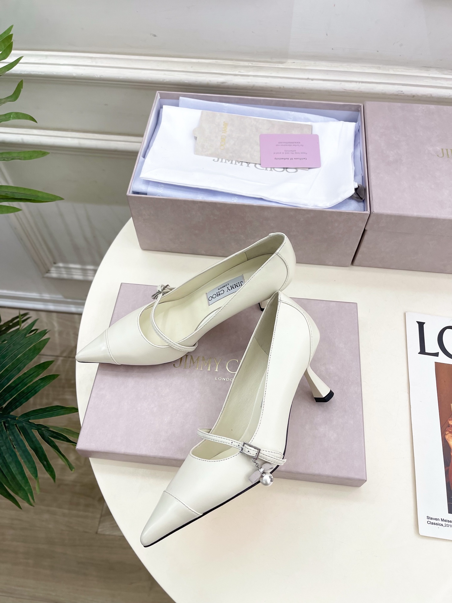 JimmyChoo✨吉米周 25ss ——— 2025BS春夏新品 专柜最新AREN PUM珍珠吊饰尖头