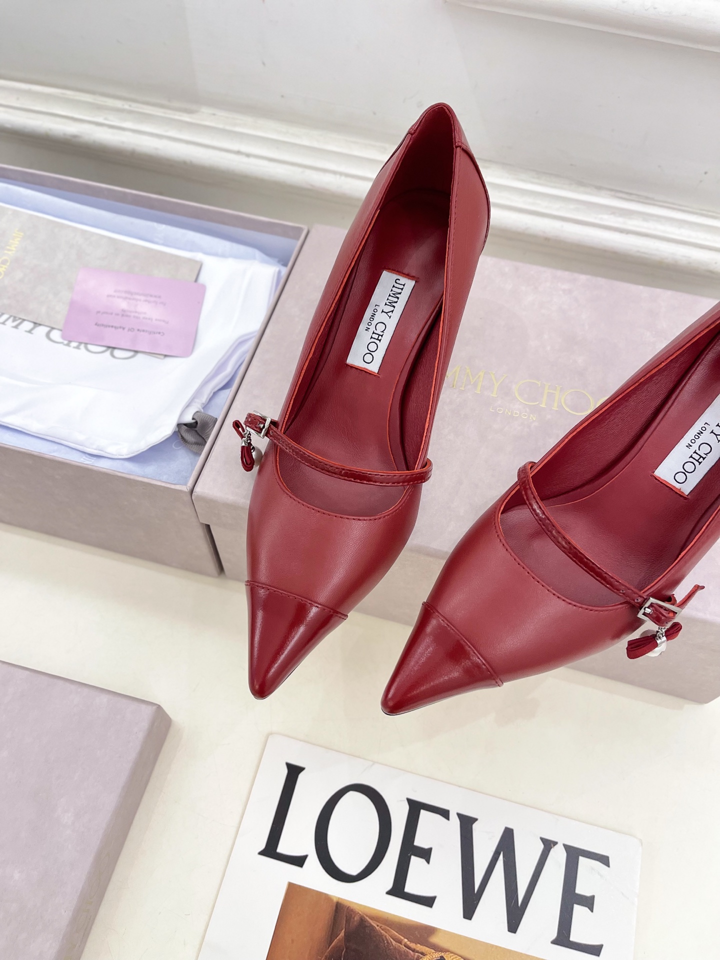 JimmyChoo✨吉米周 25ss ——— 2025BS春夏新品 专柜最新AREN PUM珍珠吊饰尖头