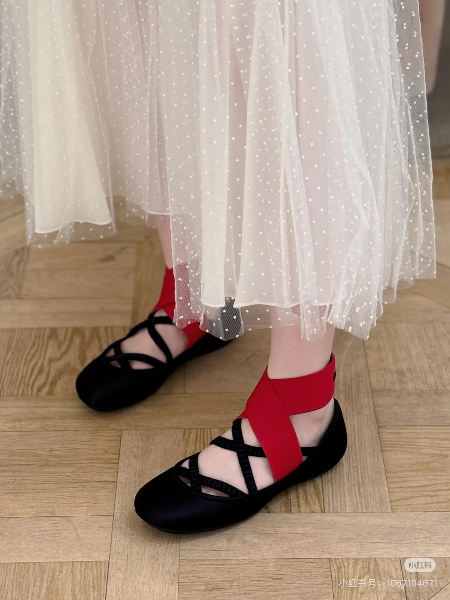 NO:493696,Black and Red #, Ballet Shoes19860909黑拼红#,芭蕾舞鞋,Women's Shoes