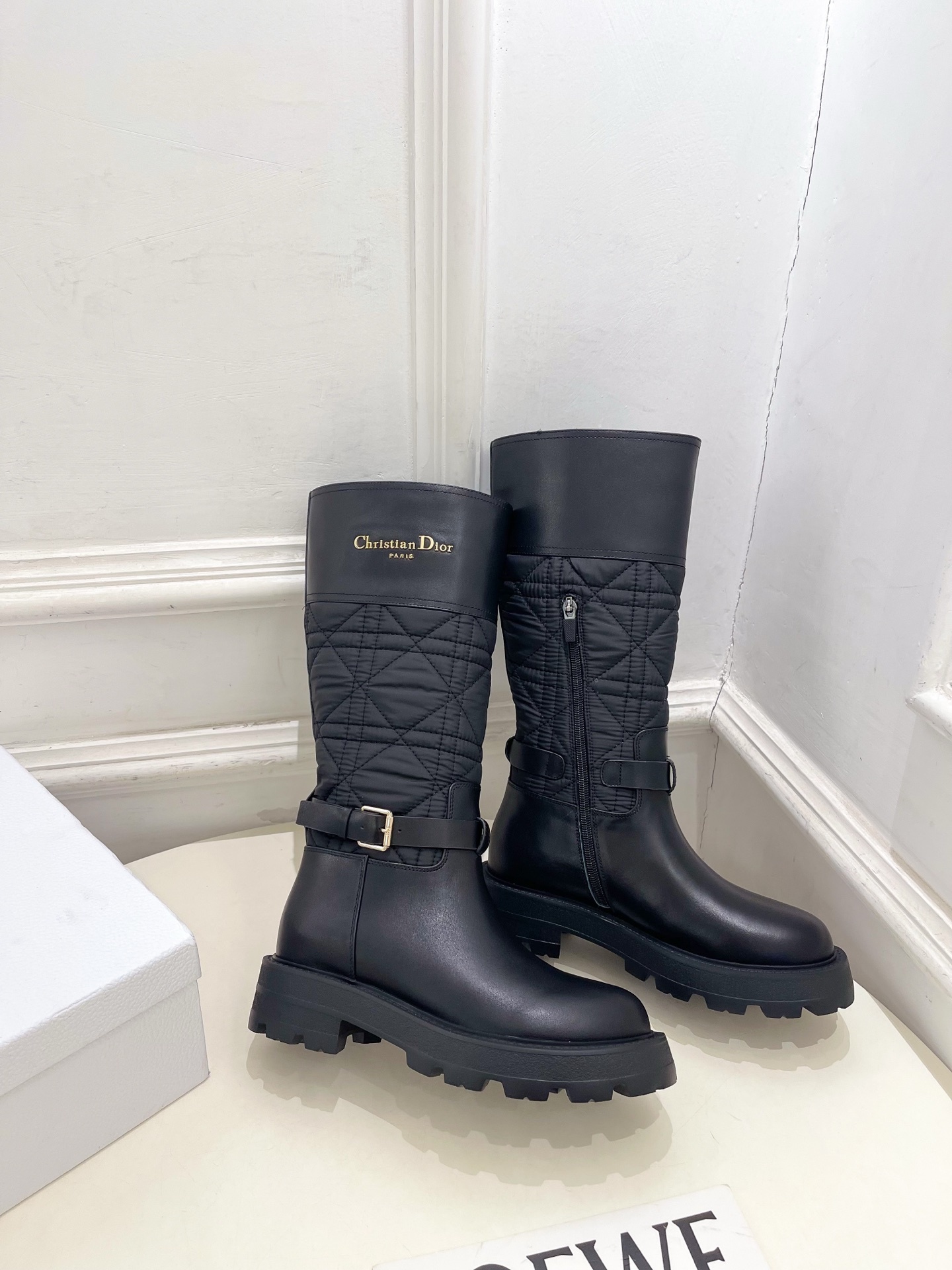 Dior | 迪奥 25𝐬𝐬🧡💚2025秋冬新品 顶级版本⚠️专柜主打新款D-Town科技面藤格纹长筒靴