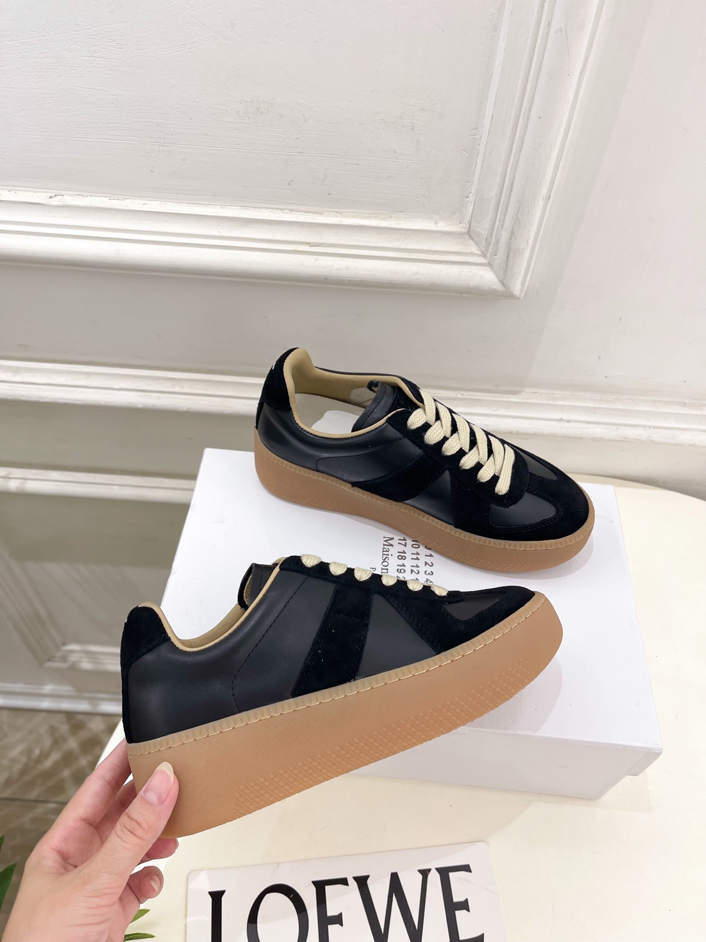Maison Margiela· 马吉拉 2025ss 秋冬新品 厚底系带德训鞋休闲鞋—————————